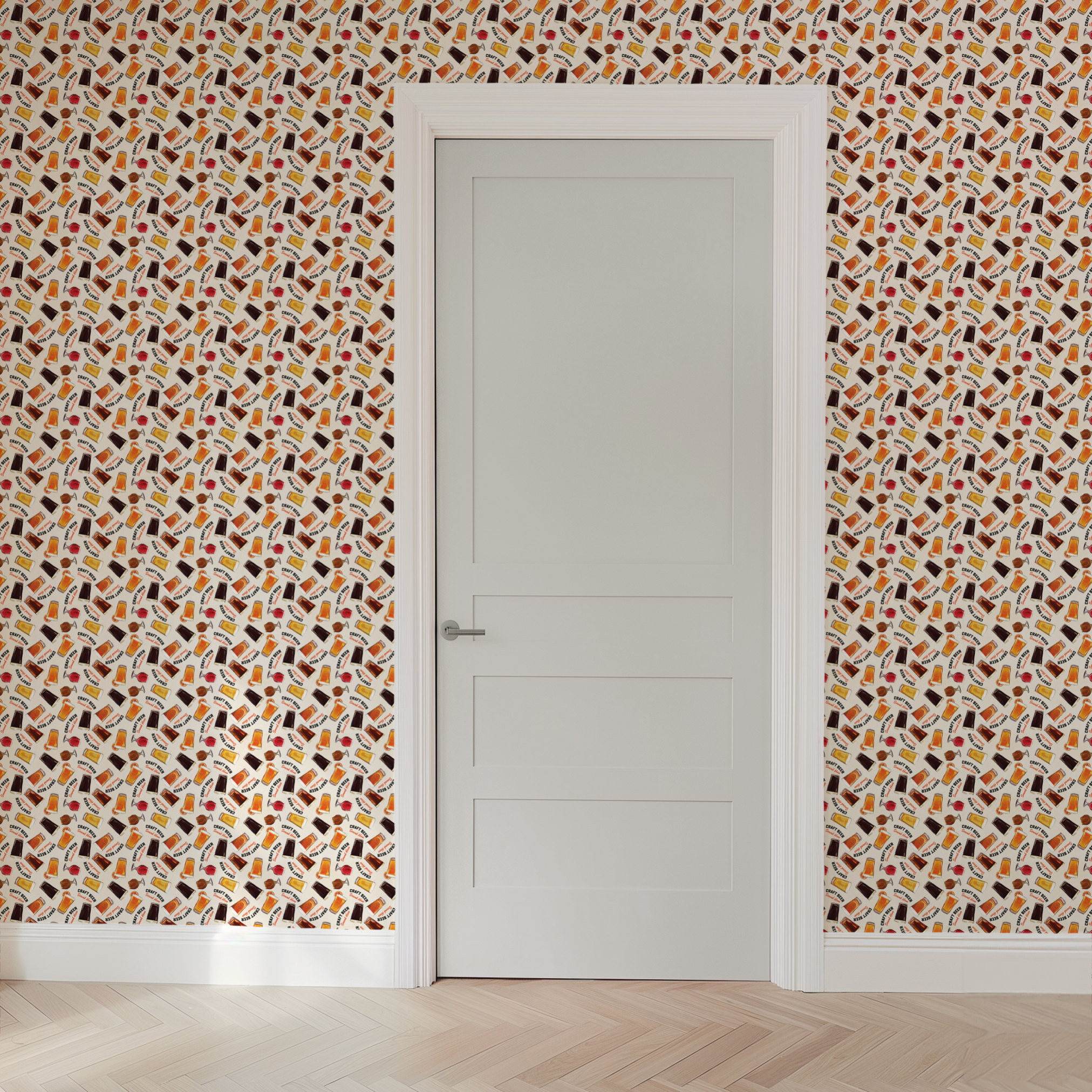  wallpaper door mockup
