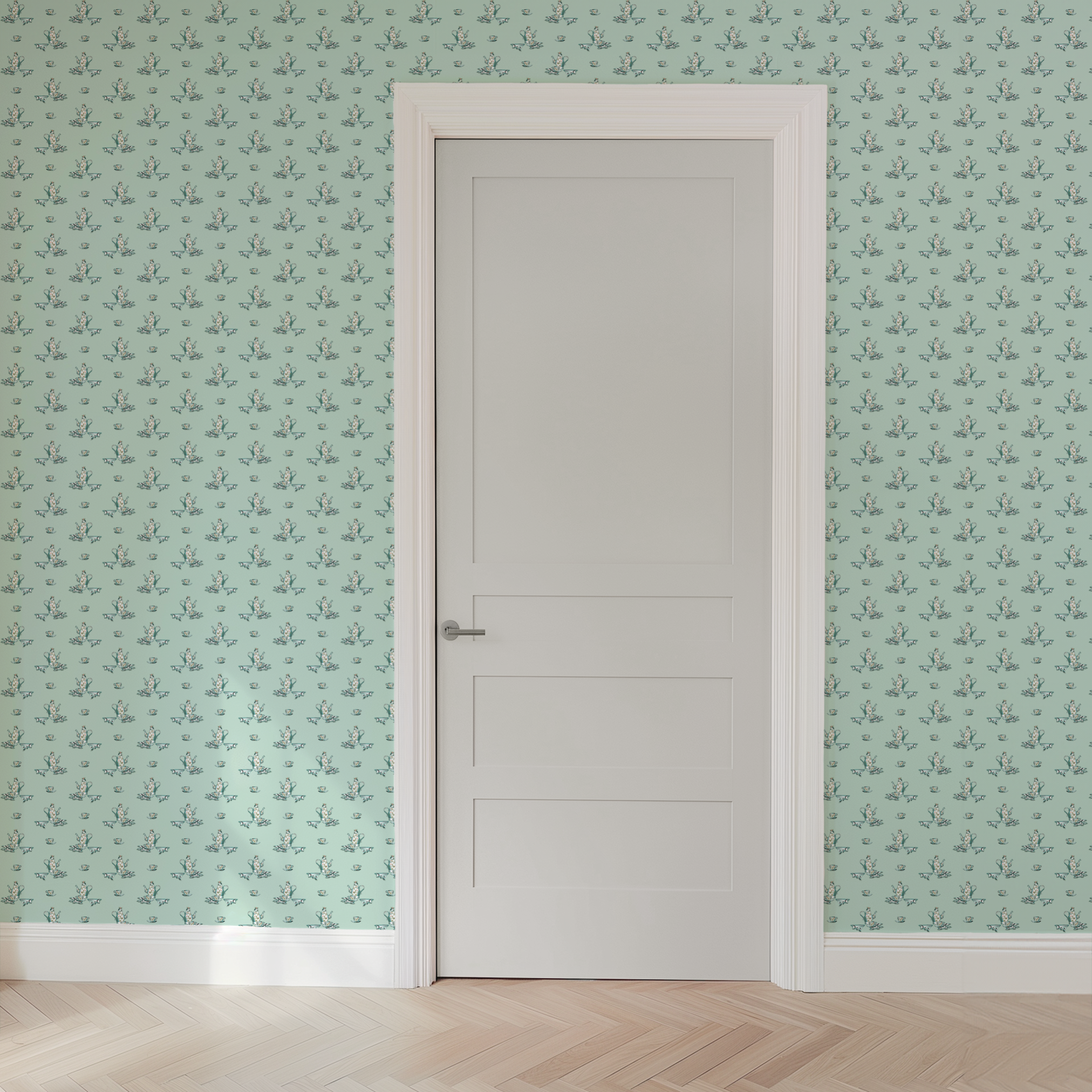  wallpaper door mockup