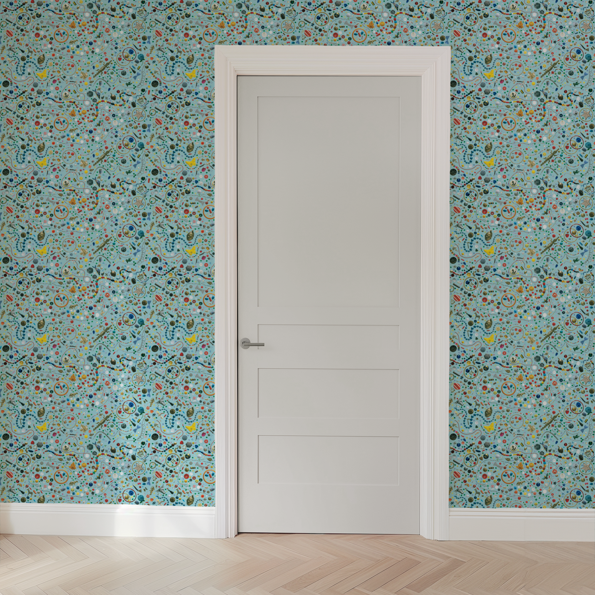  wallpaper door mockup