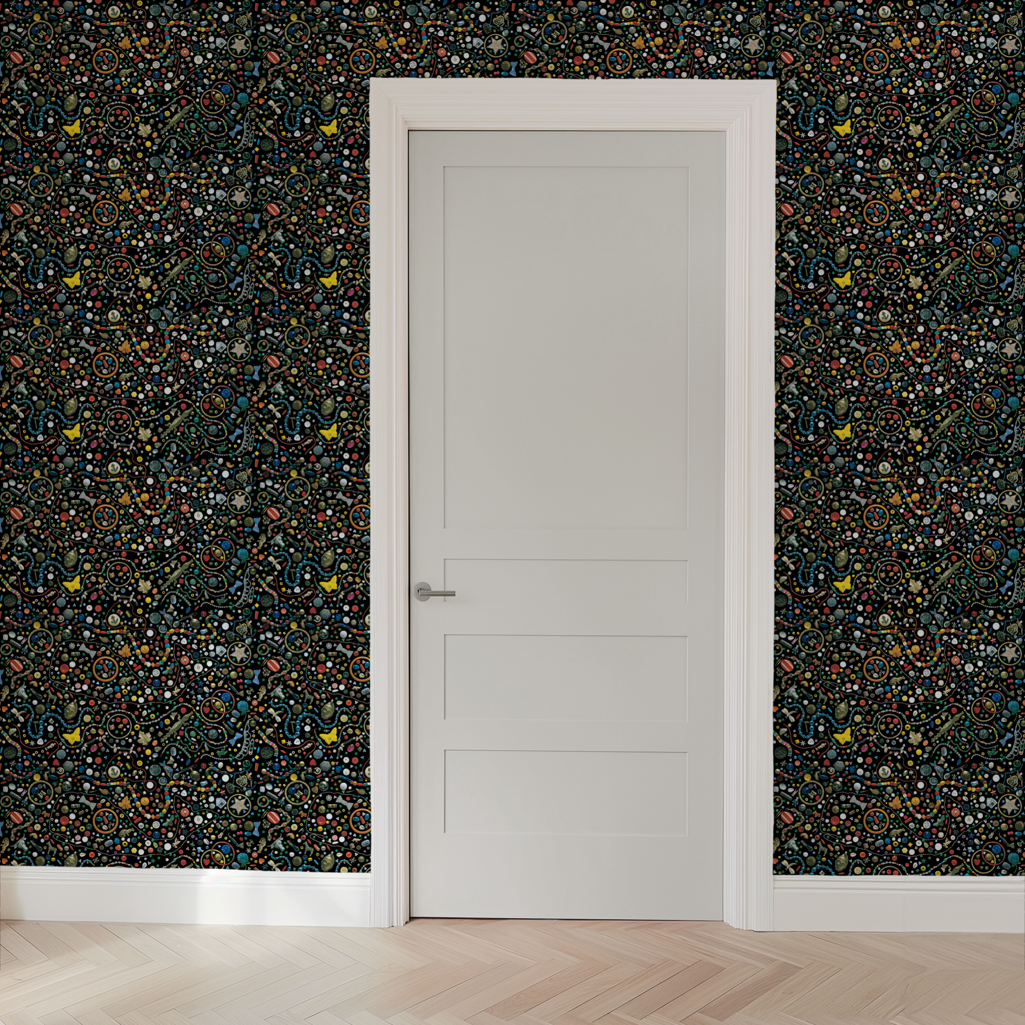  wallpaper door mockup