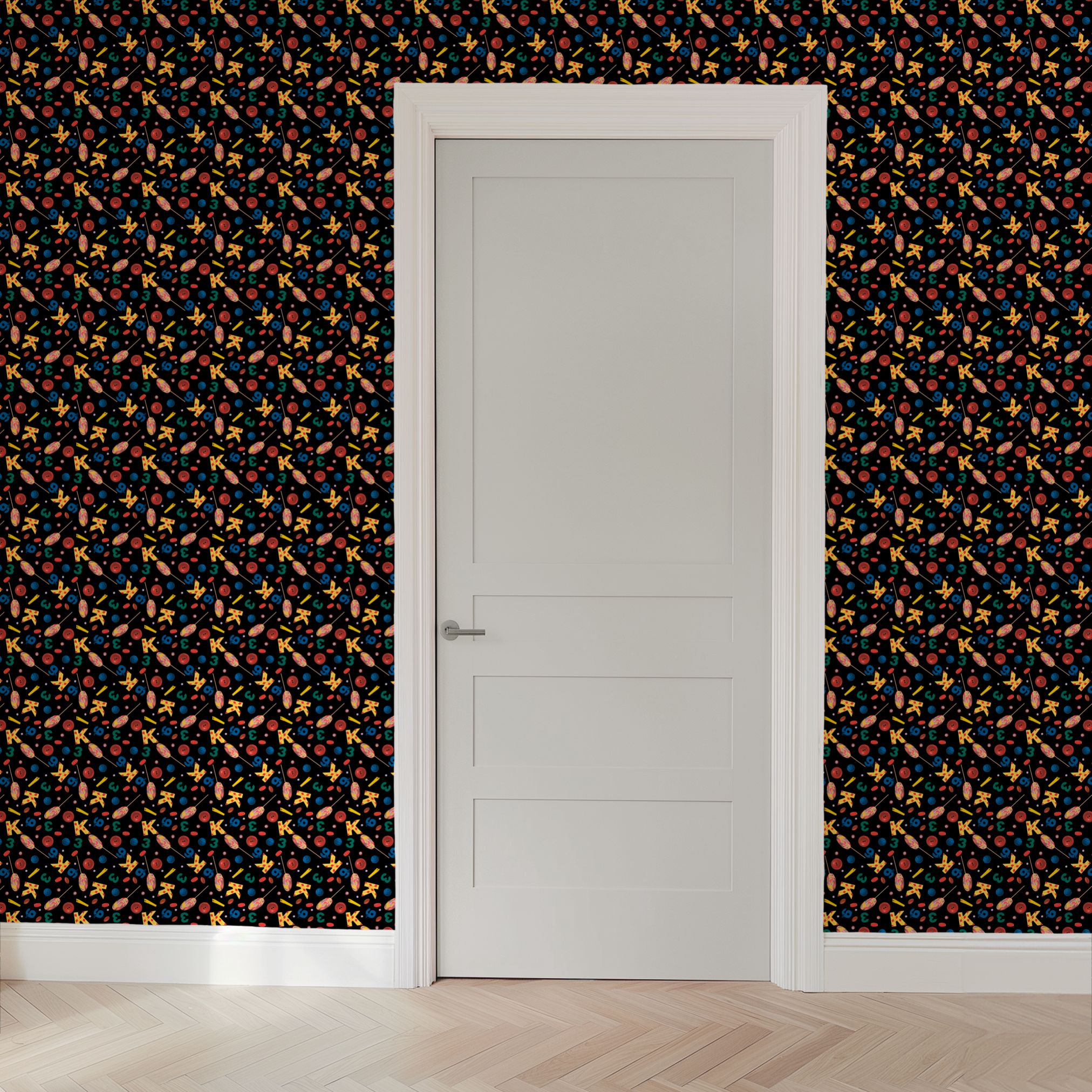  wallpaper door mockup