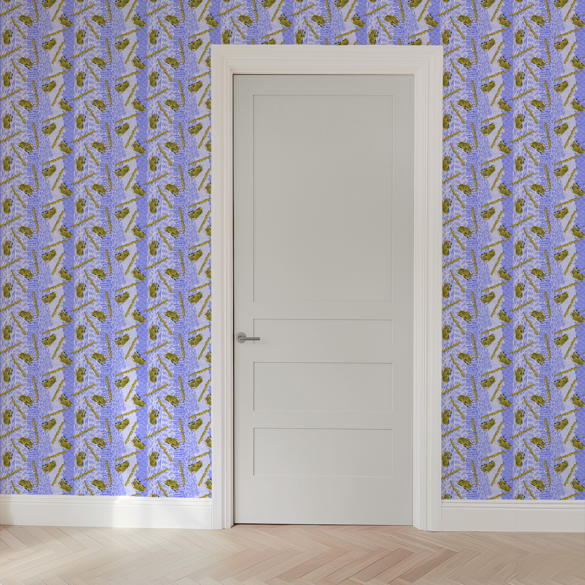 wallpaper door mockup