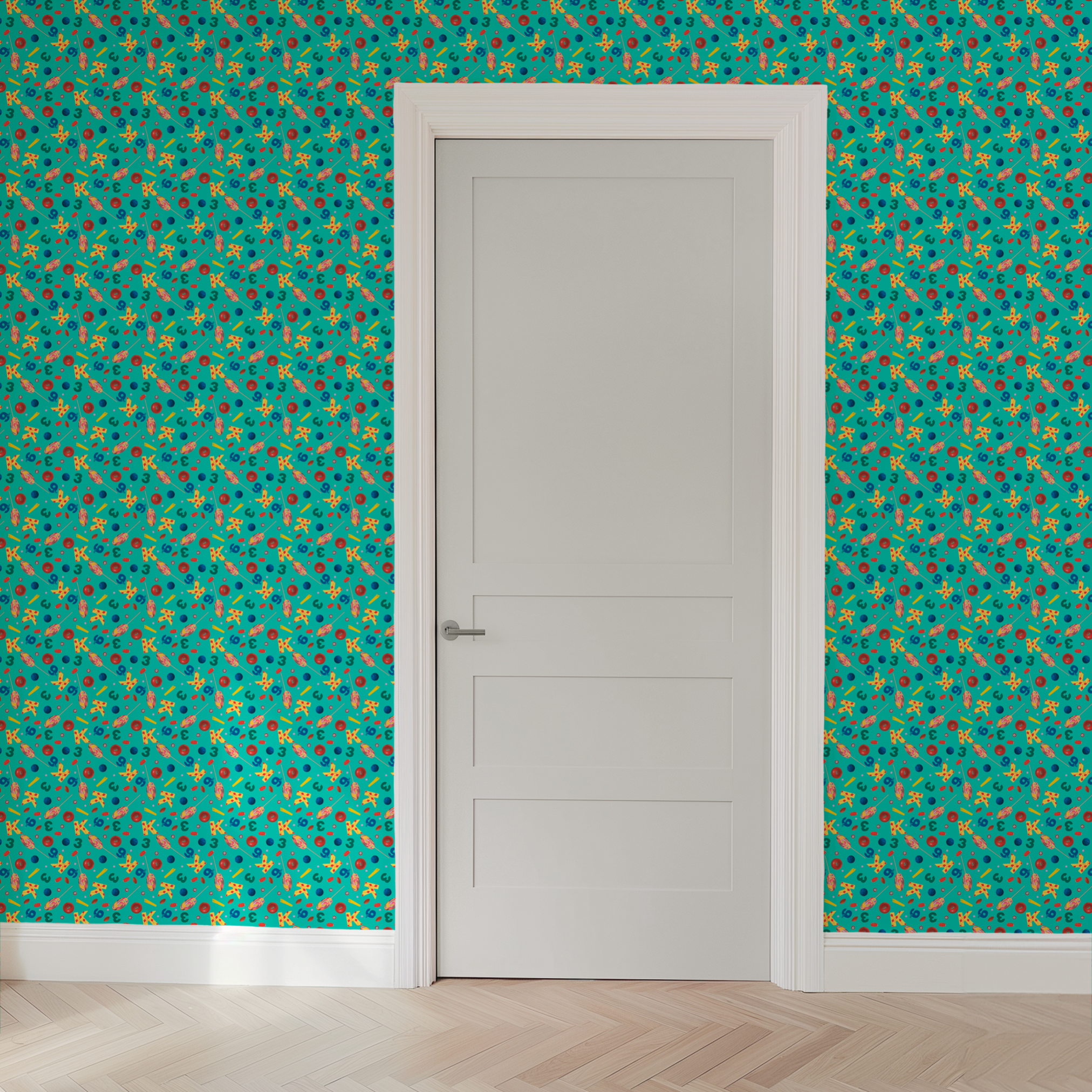  wallpaper door mockup