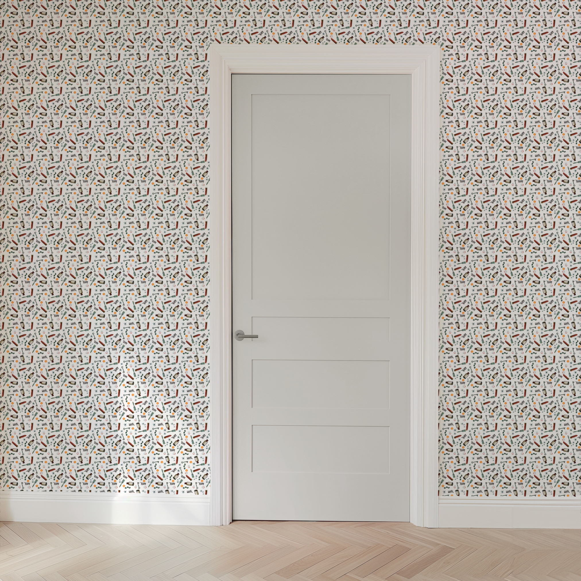  wallpaper door mockup