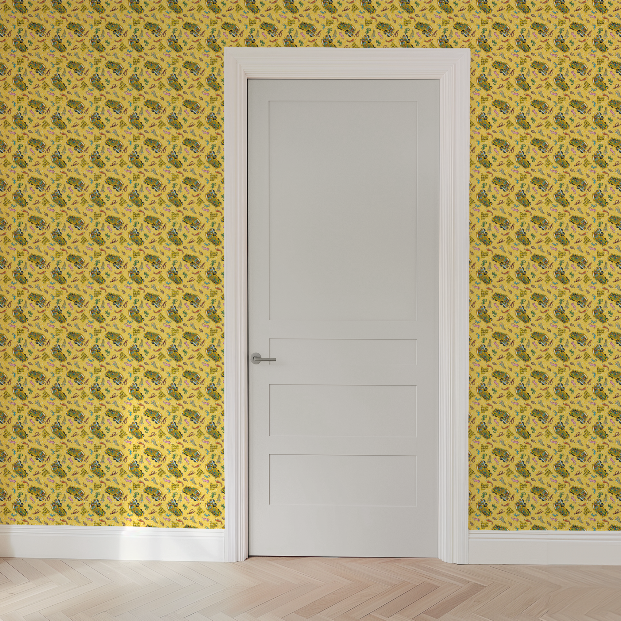  wallpaper door mockup