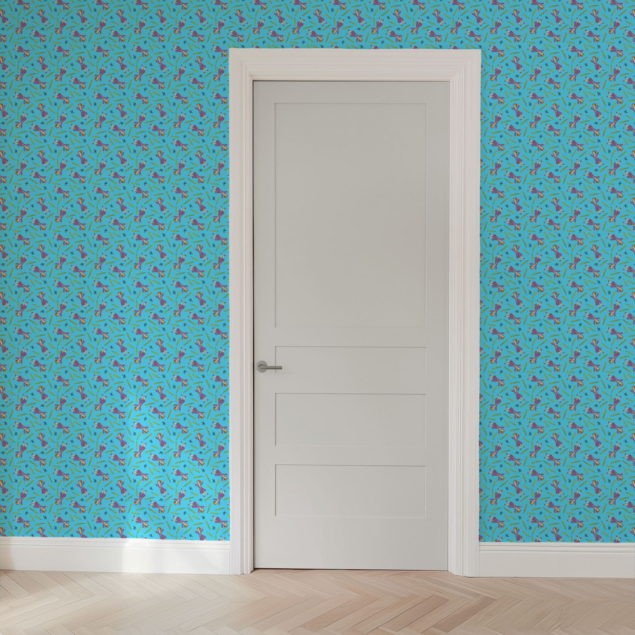  wallpaper door mockup