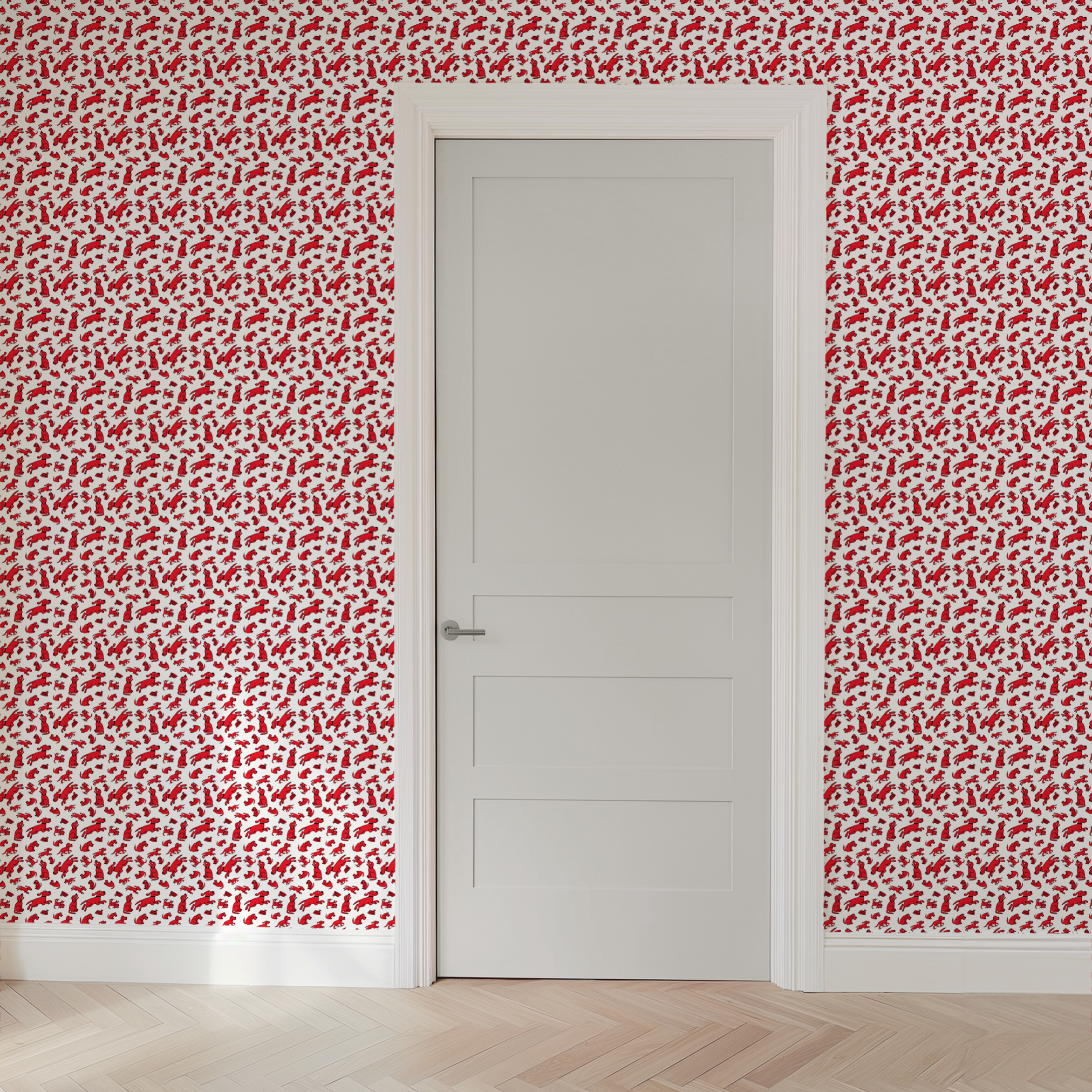  wallpaper door mockup