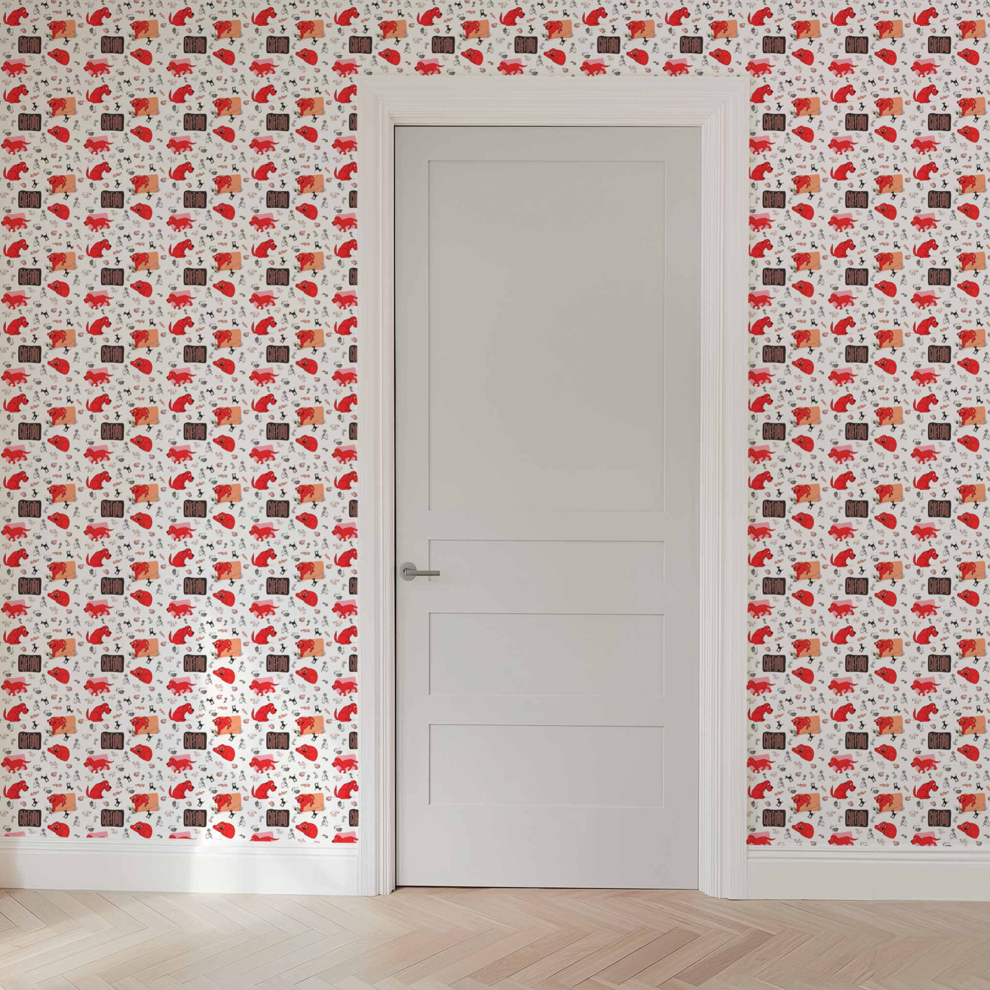  wallpaper door mockup