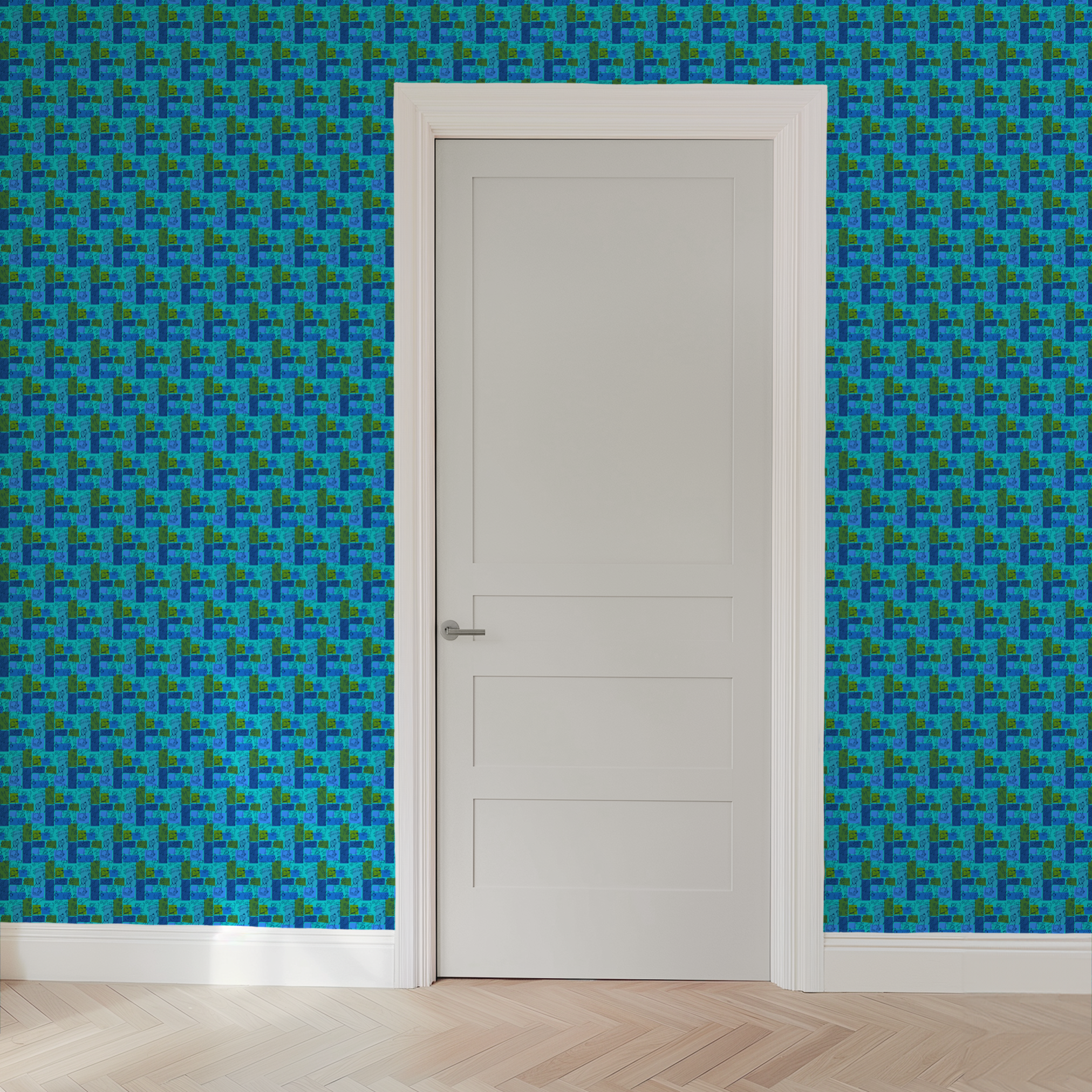  wallpaper door mockup