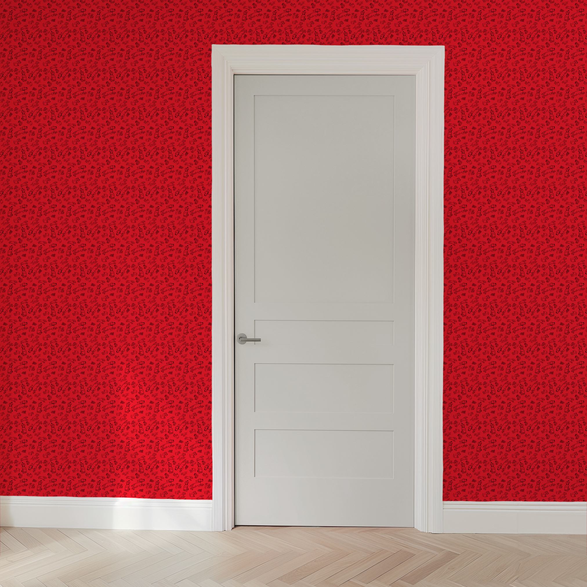  wallpaper door mockup