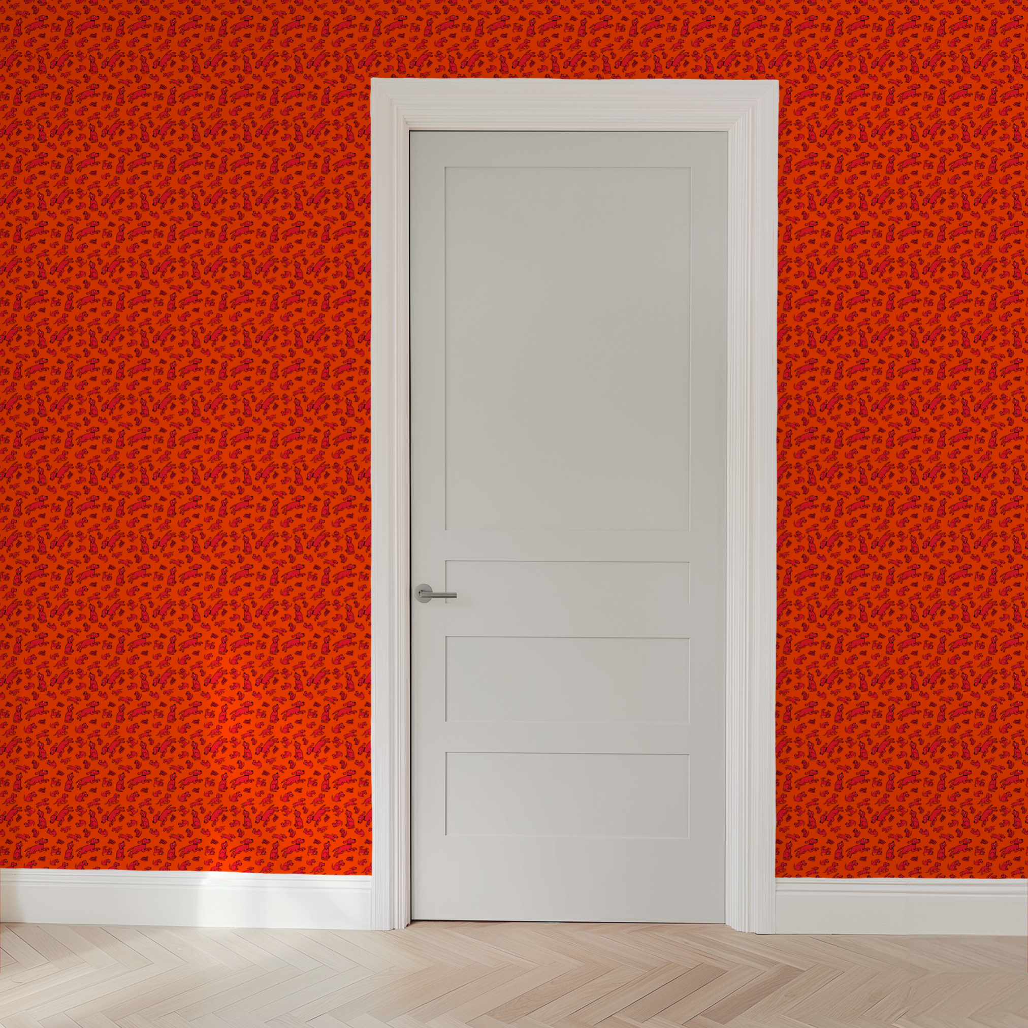  wallpaper door mockup
