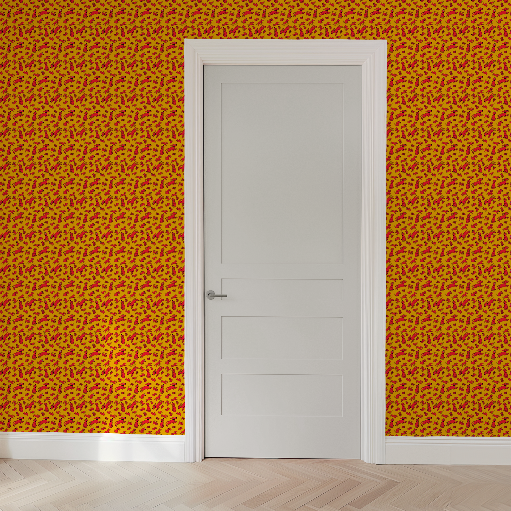  wallpaper door mockup