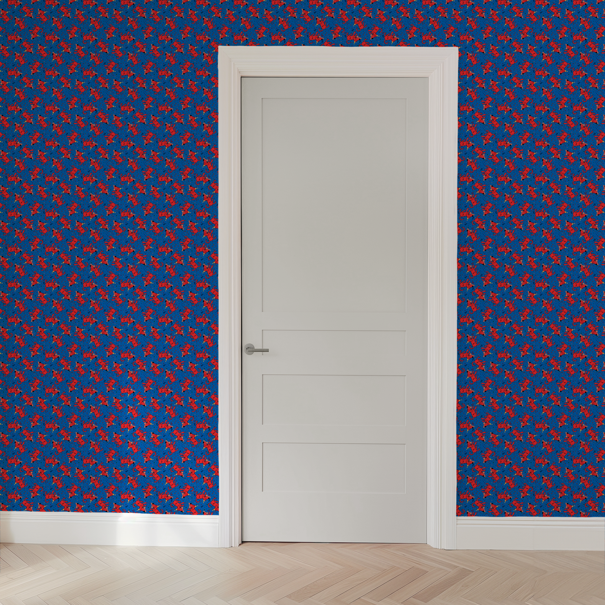  wallpaper door mockup