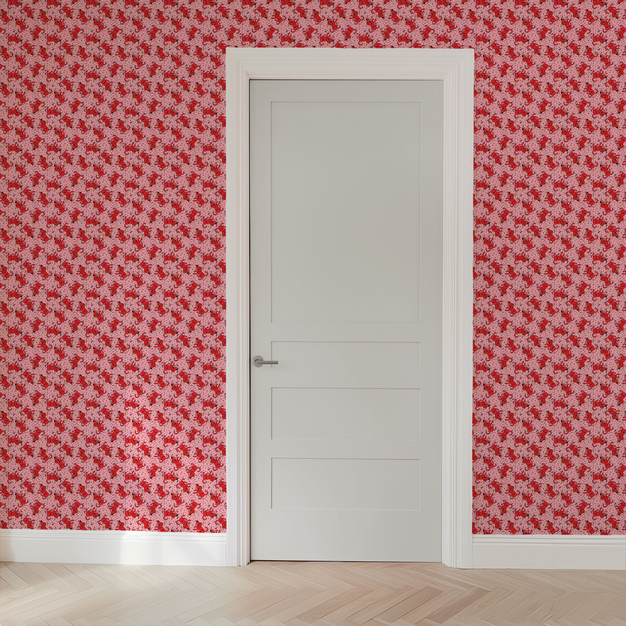  wallpaper door mockup