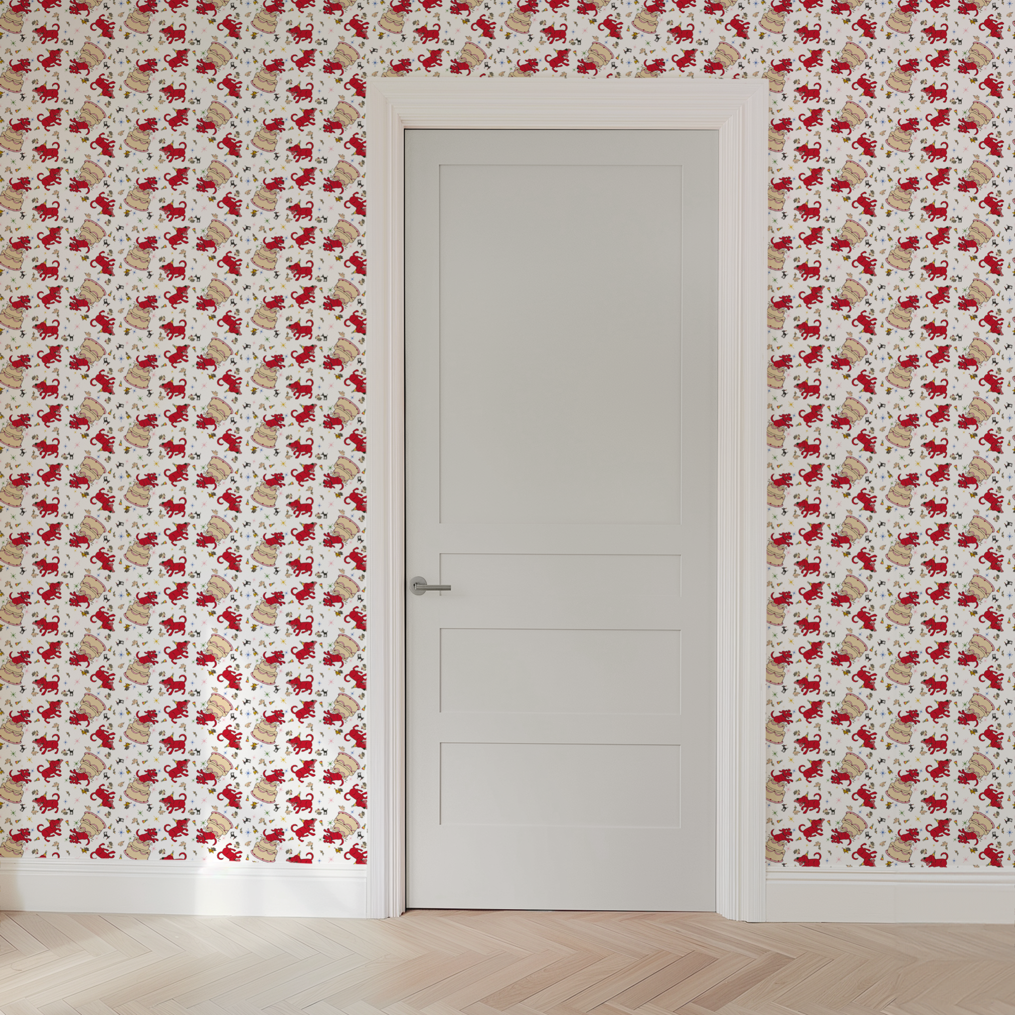  wallpaper door mockup