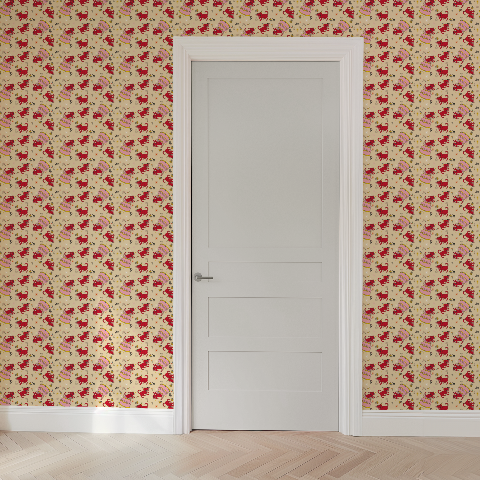  wallpaper door mockup