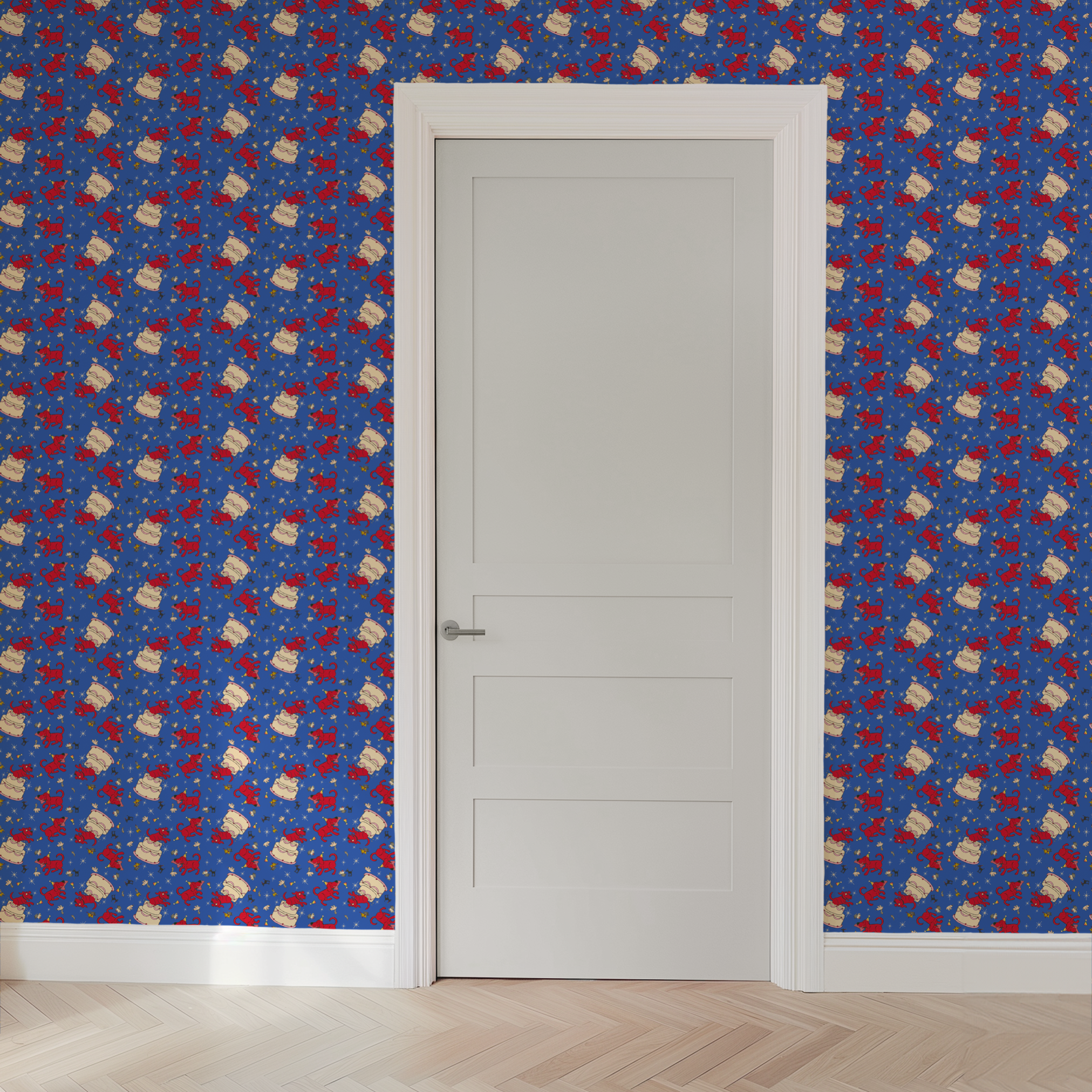  wallpaper door mockup