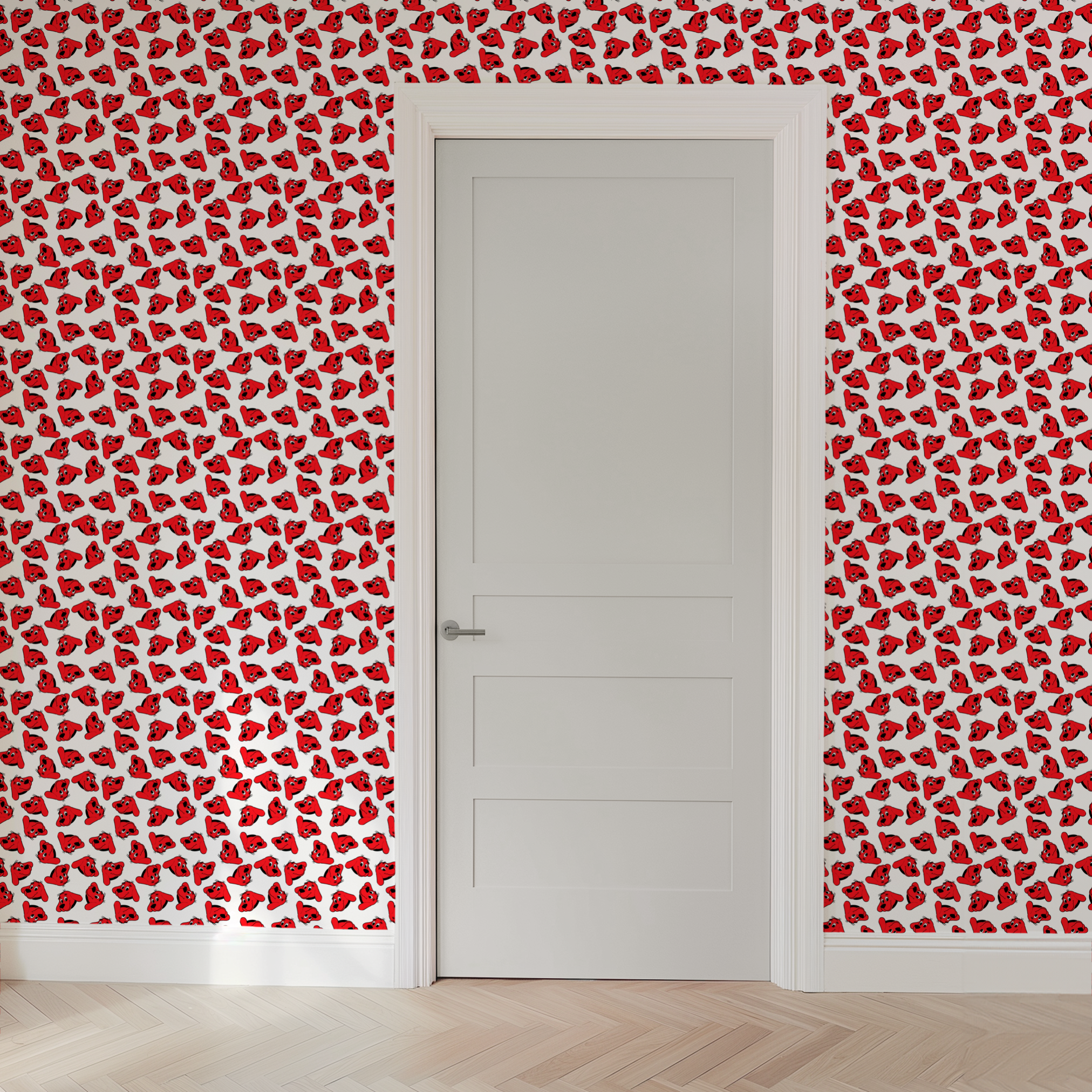  wallpaper door mockup