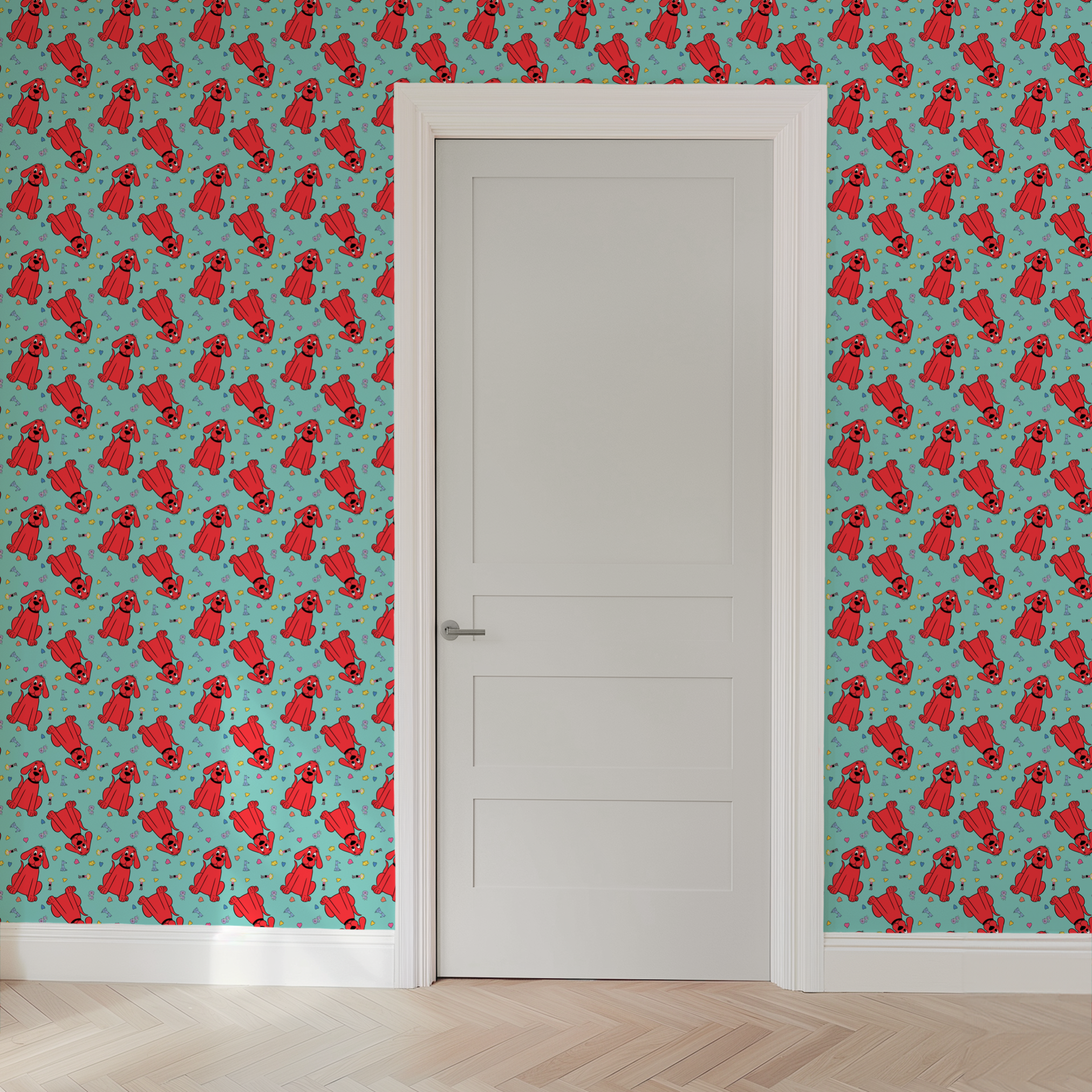  wallpaper door mockup