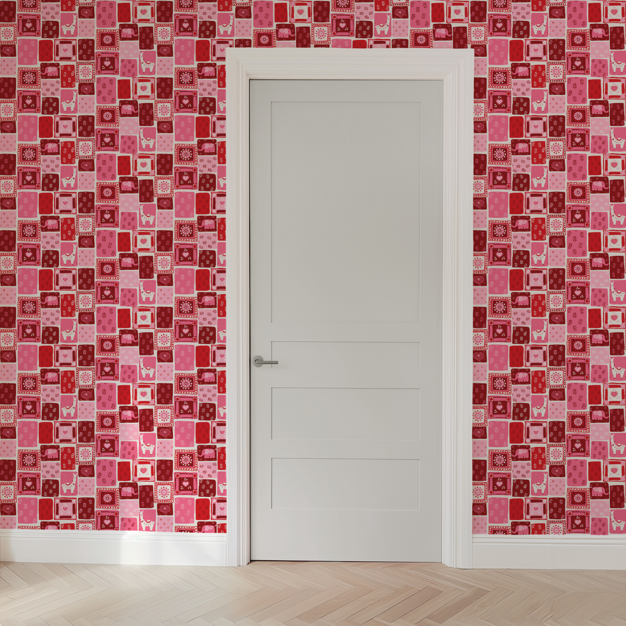  wallpaper door mockup