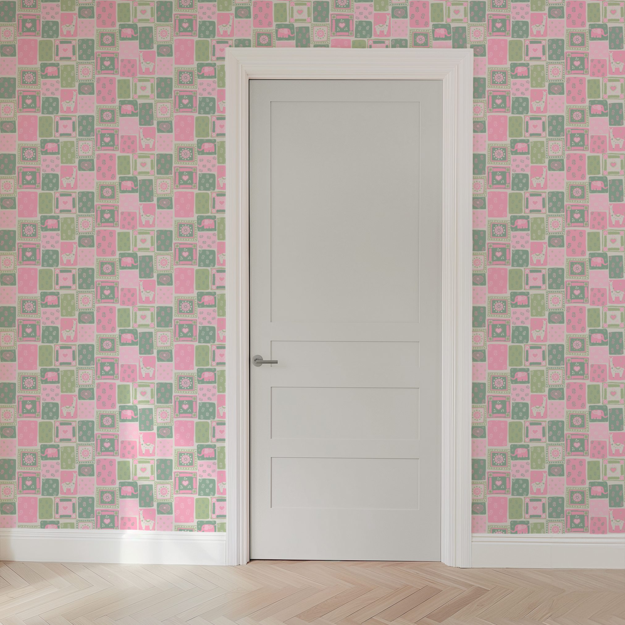  wallpaper door mockup