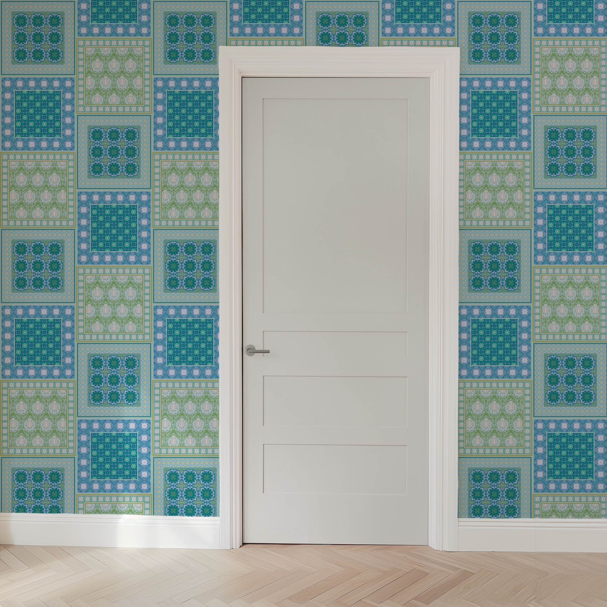  wallpaper door mockup