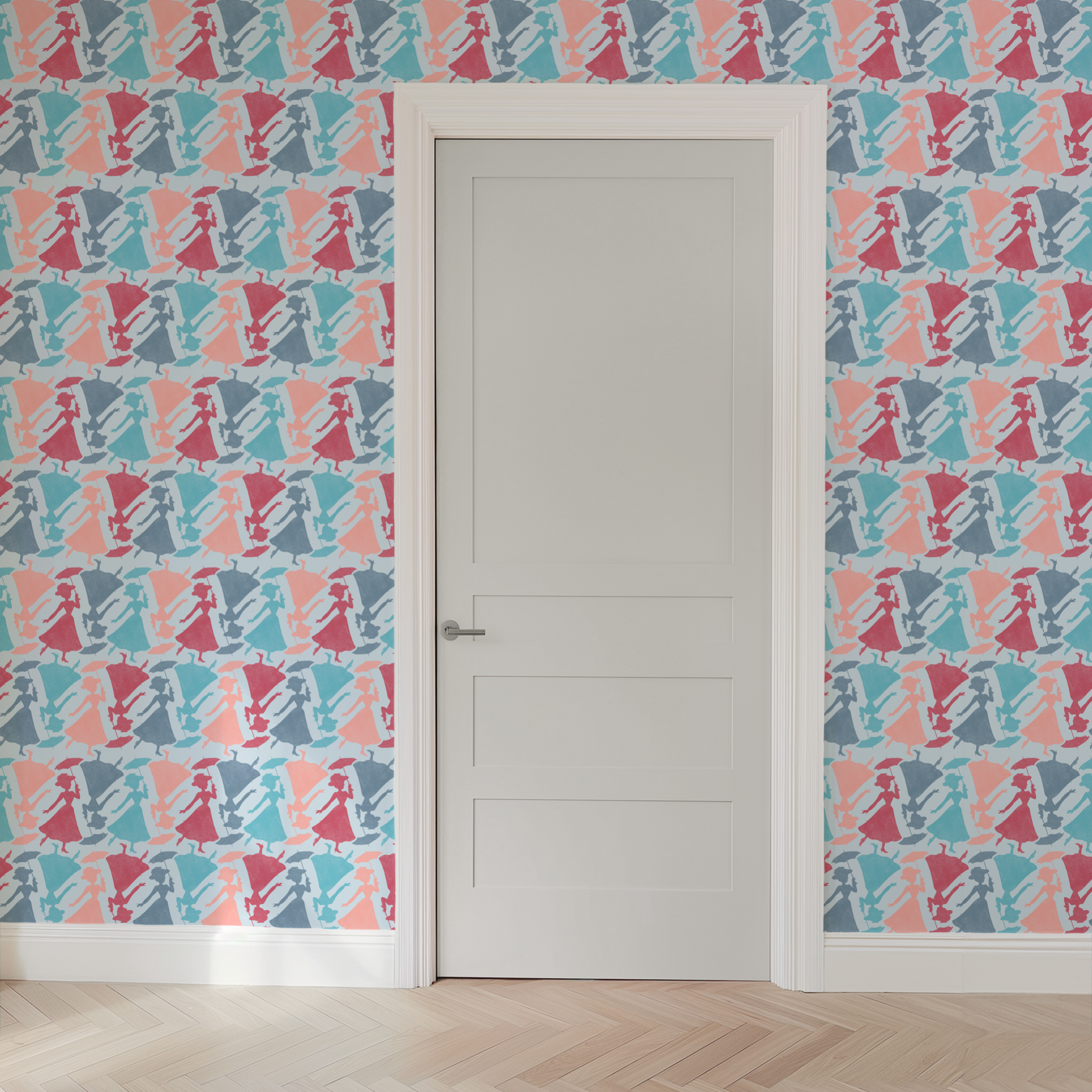  wallpaper door mockup