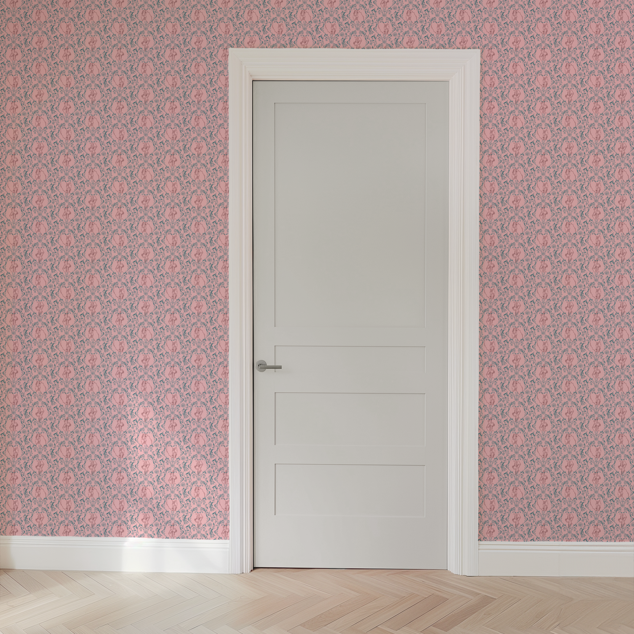  wallpaper door mockup