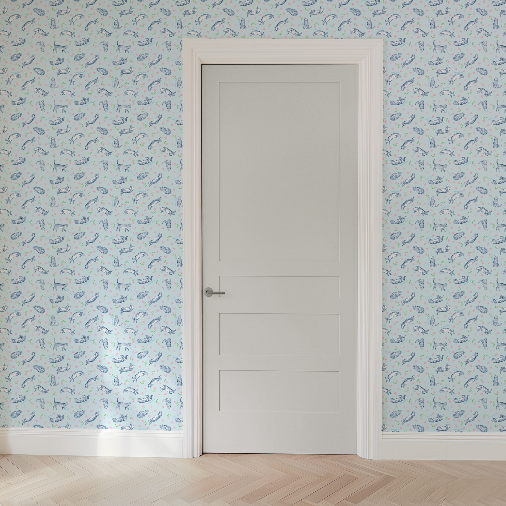  wallpaper door mockup