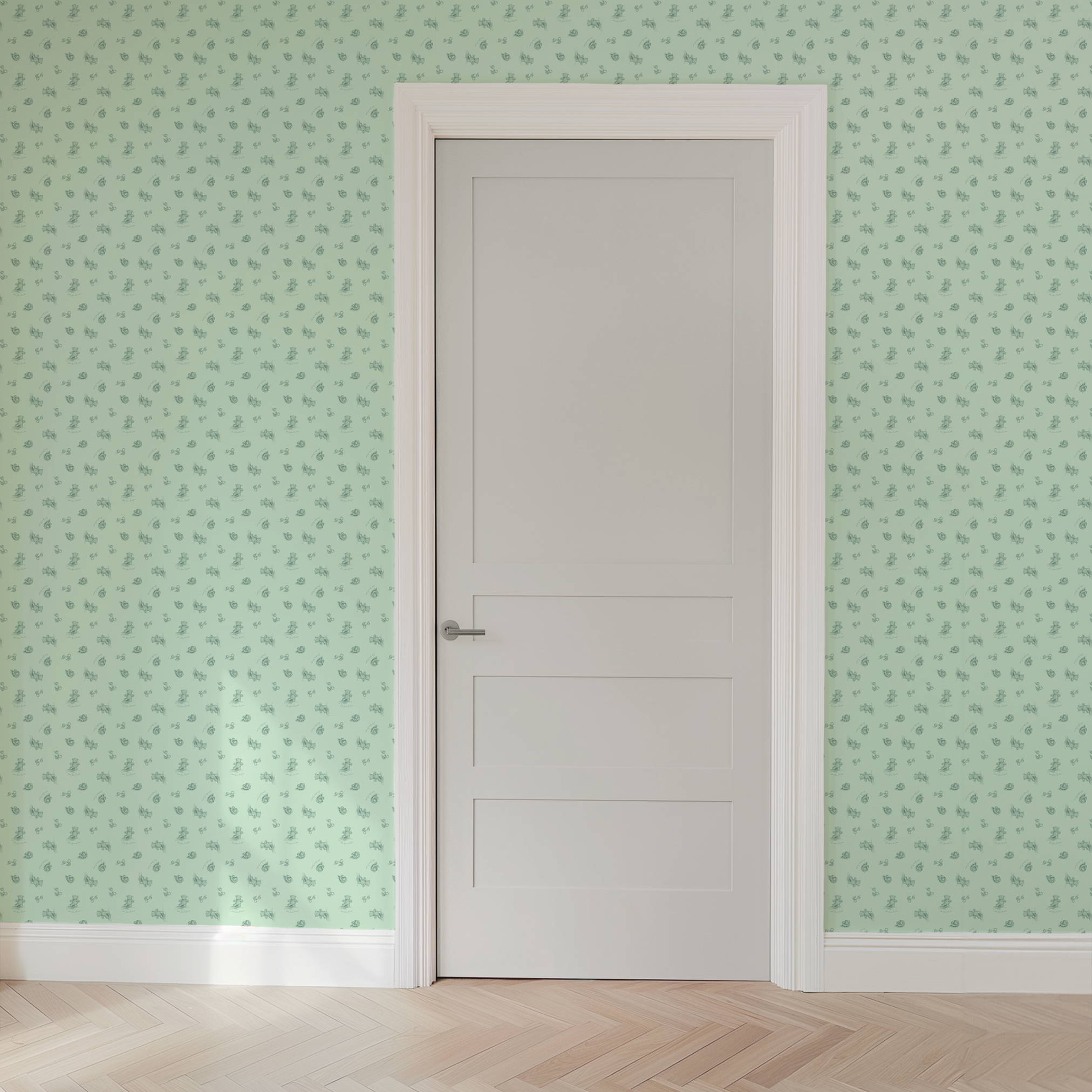  wallpaper door mockup
