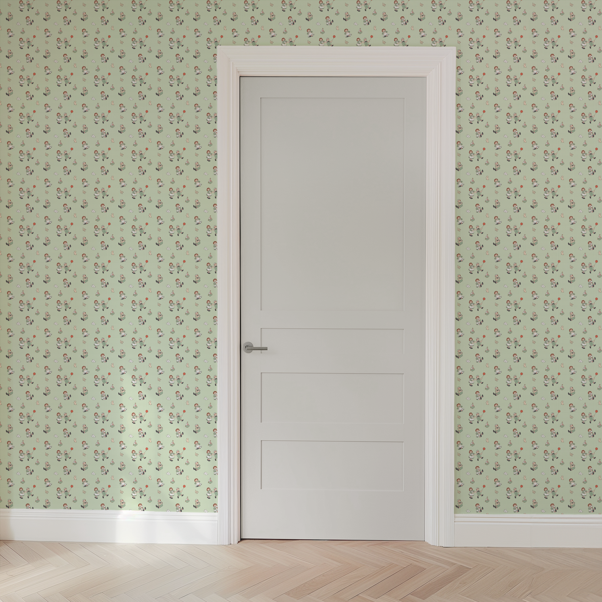  wallpaper door mockup