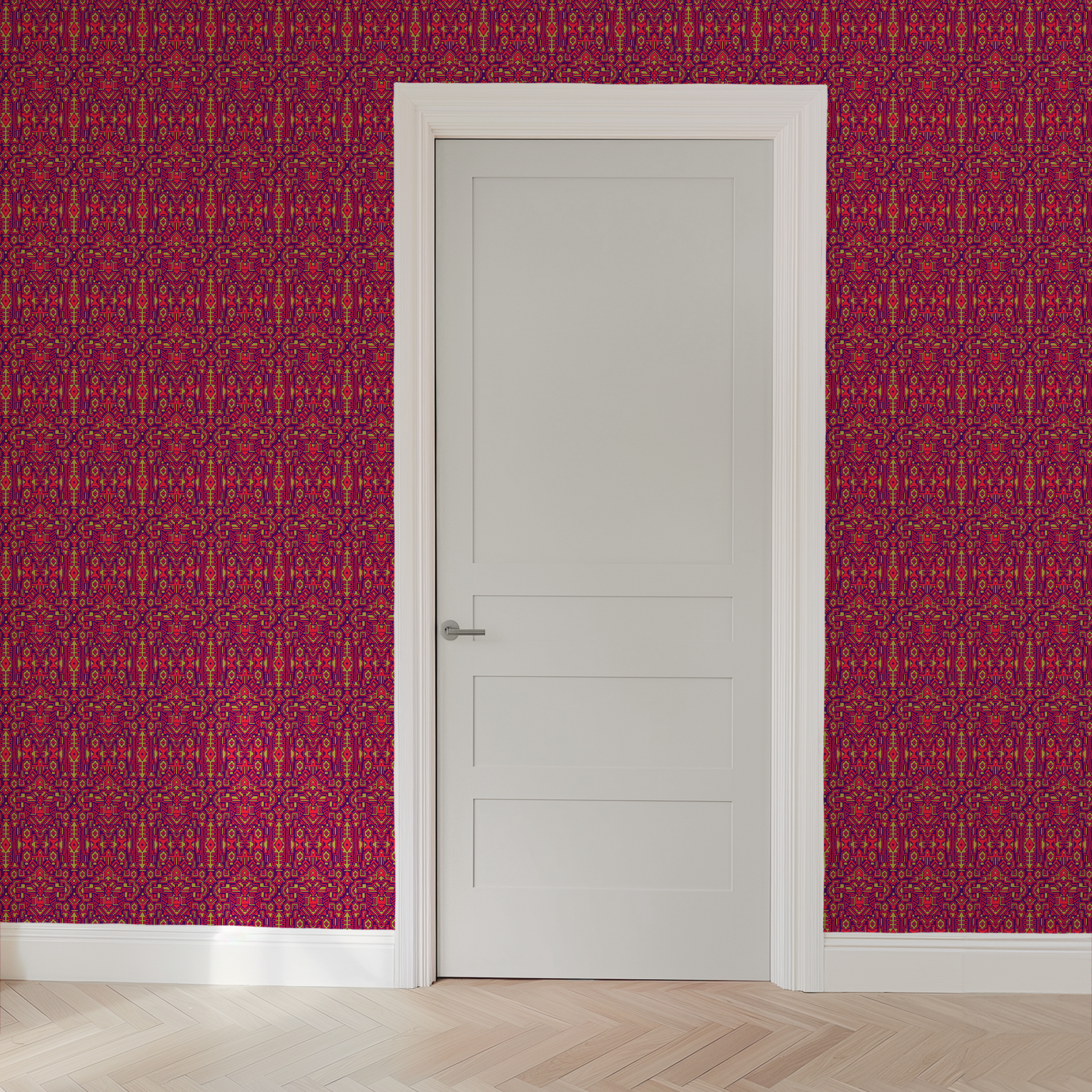  wallpaper door mockup