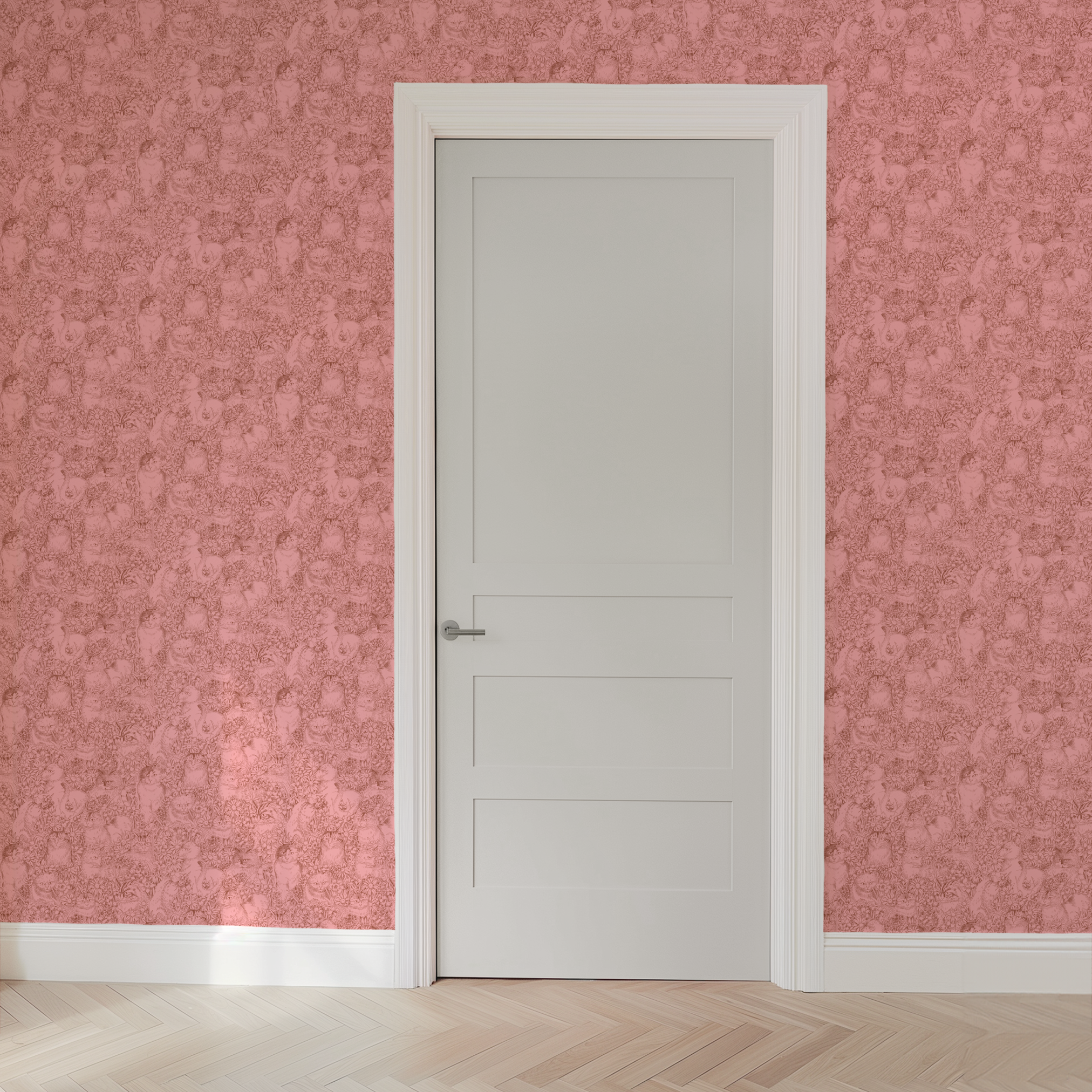  wallpaper door mockup