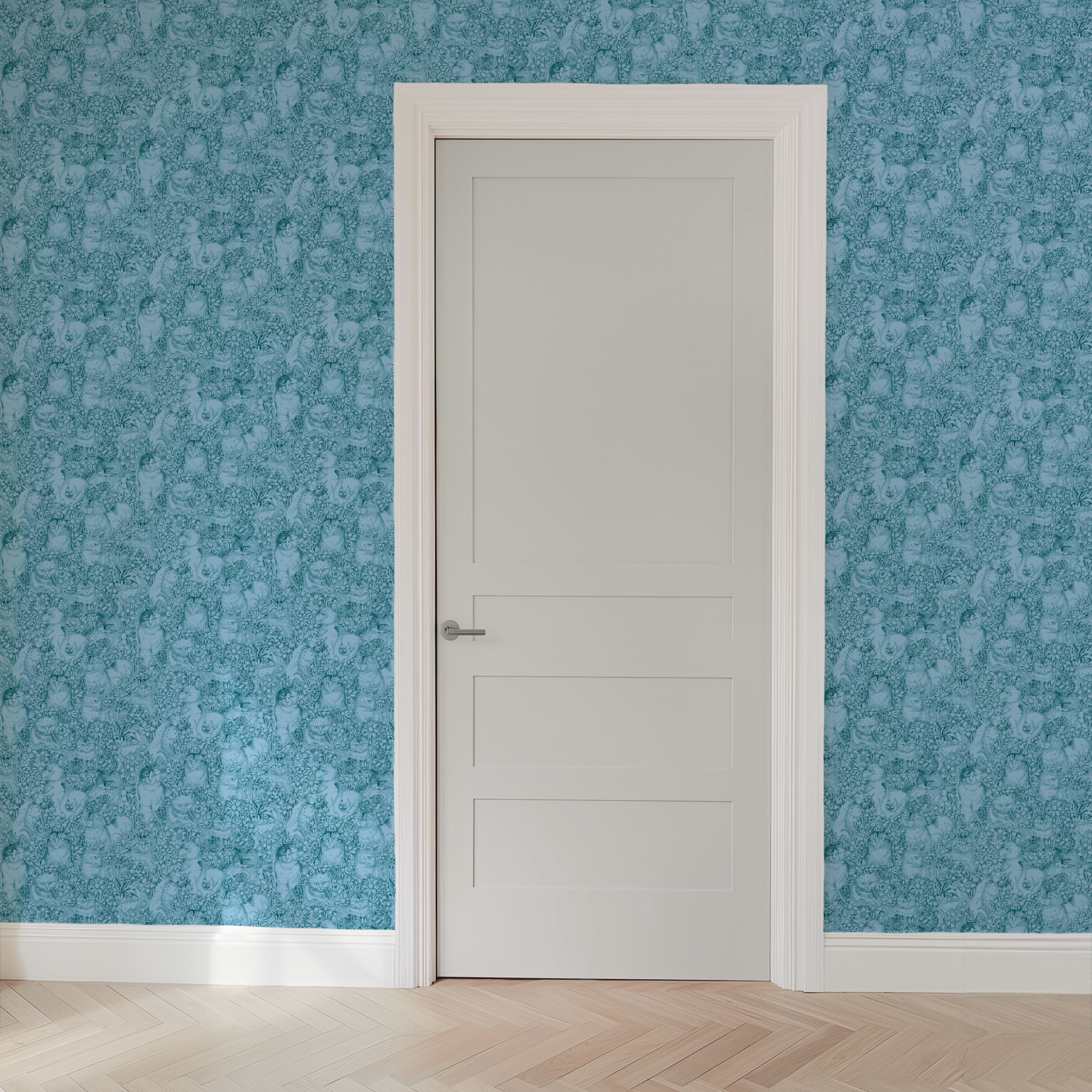  wallpaper door mockup