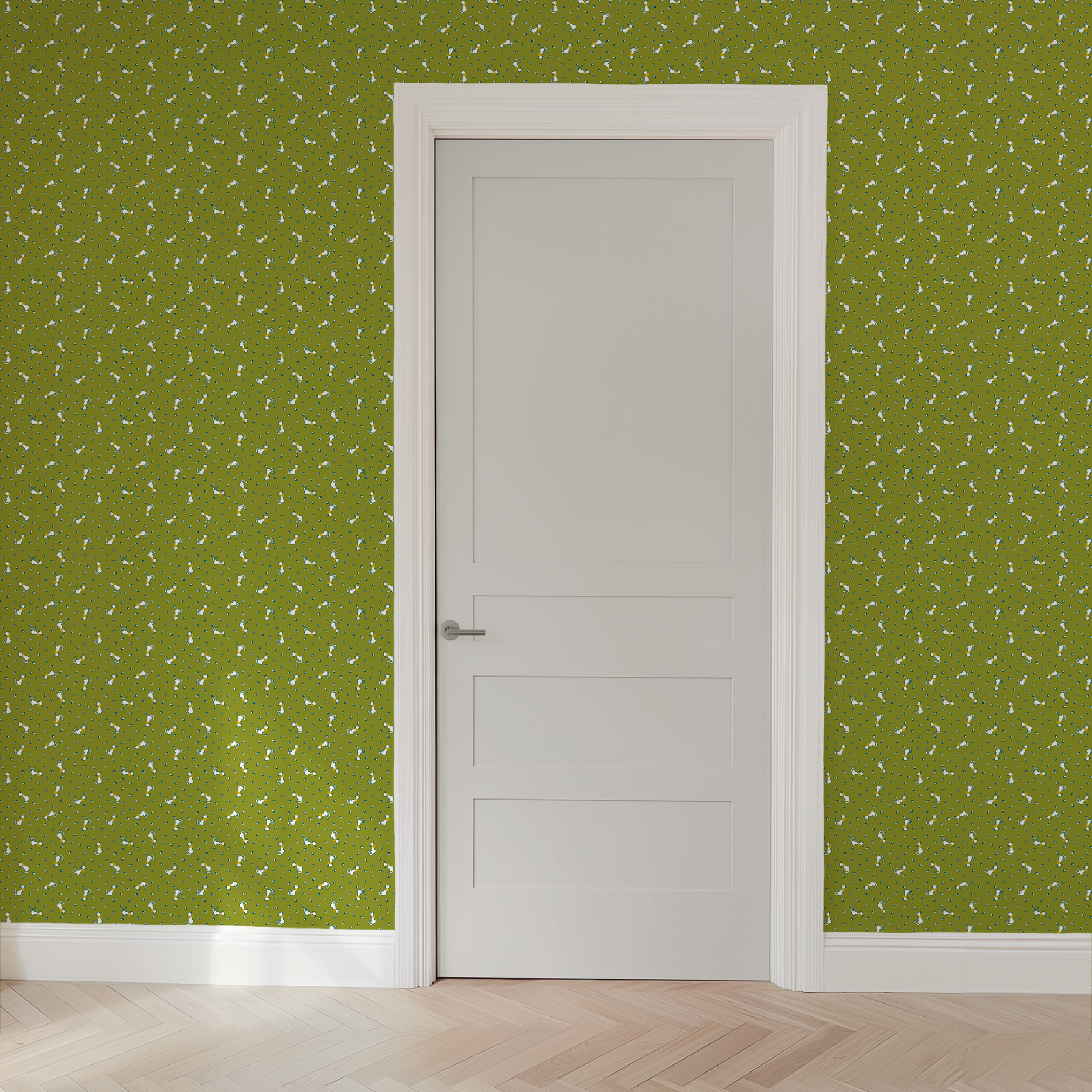  wallpaper door mockup