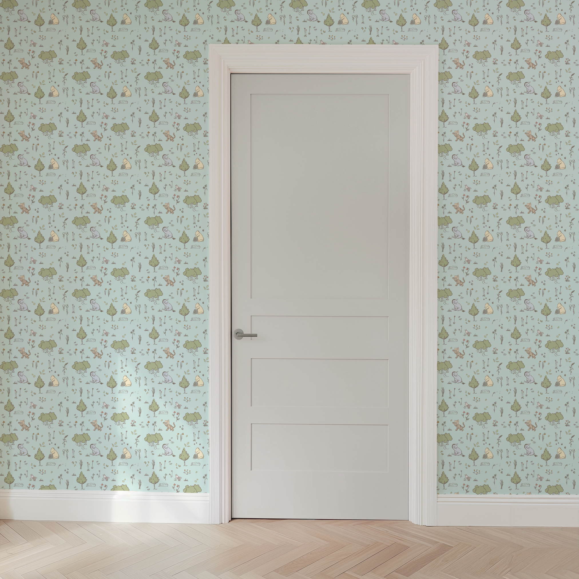  wallpaper door mockup