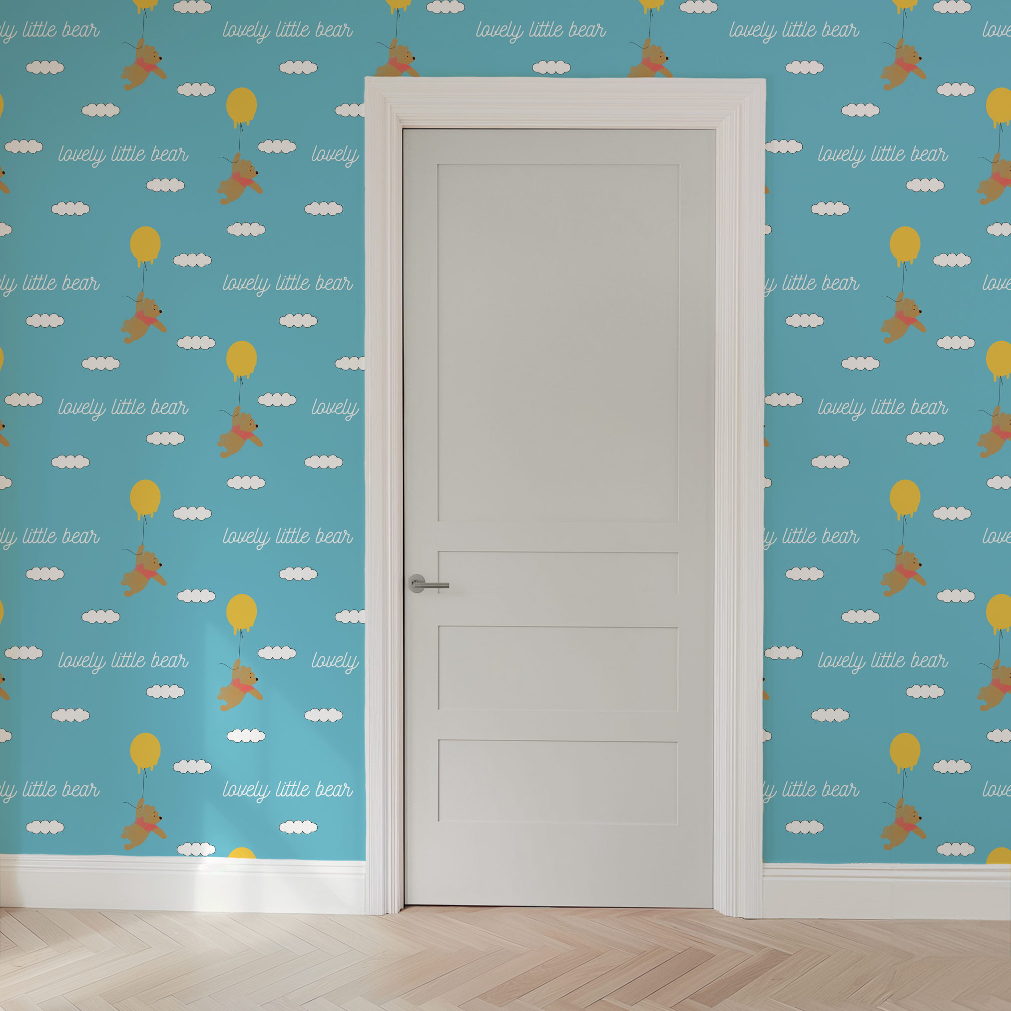  wallpaper door mockup