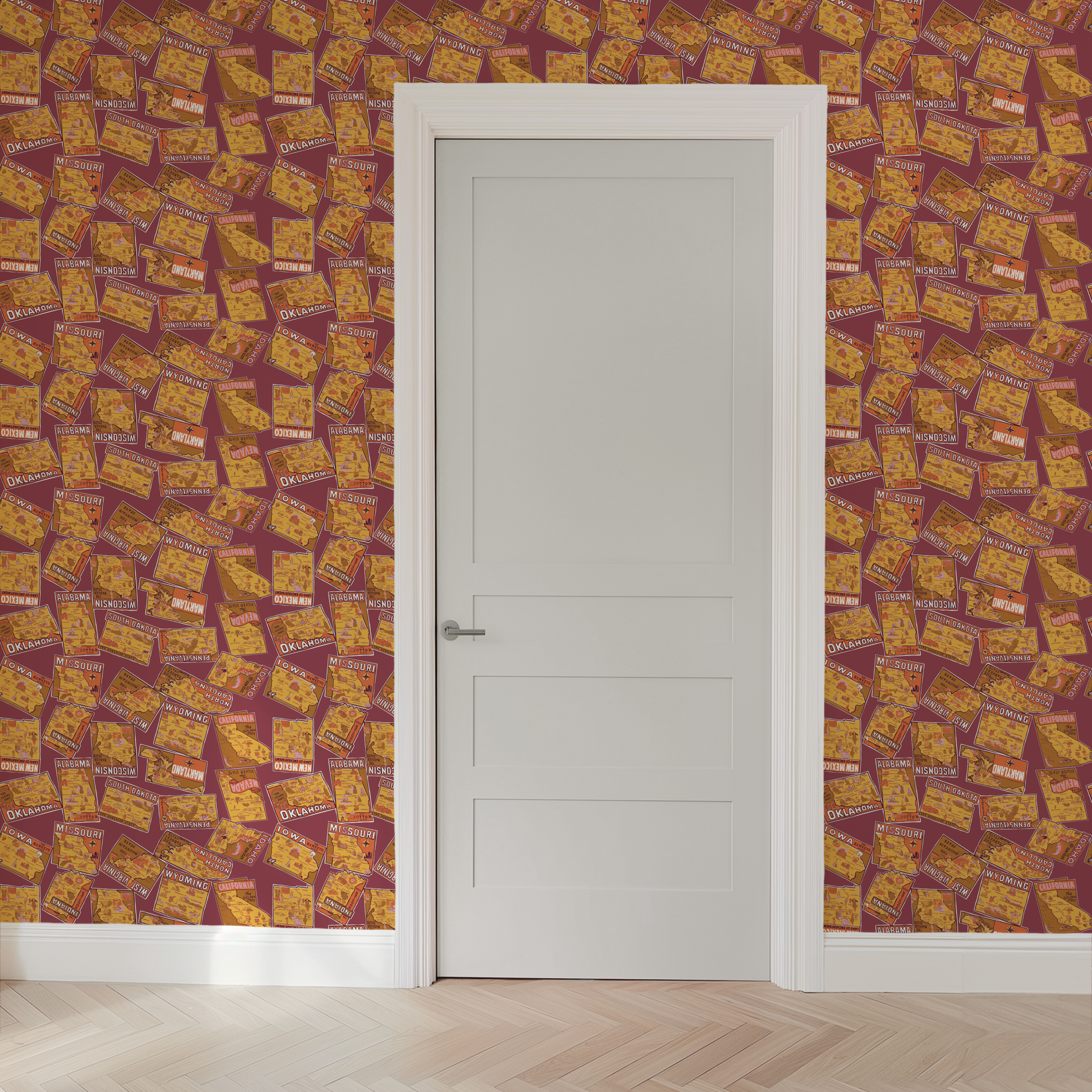  wallpaper door mockup