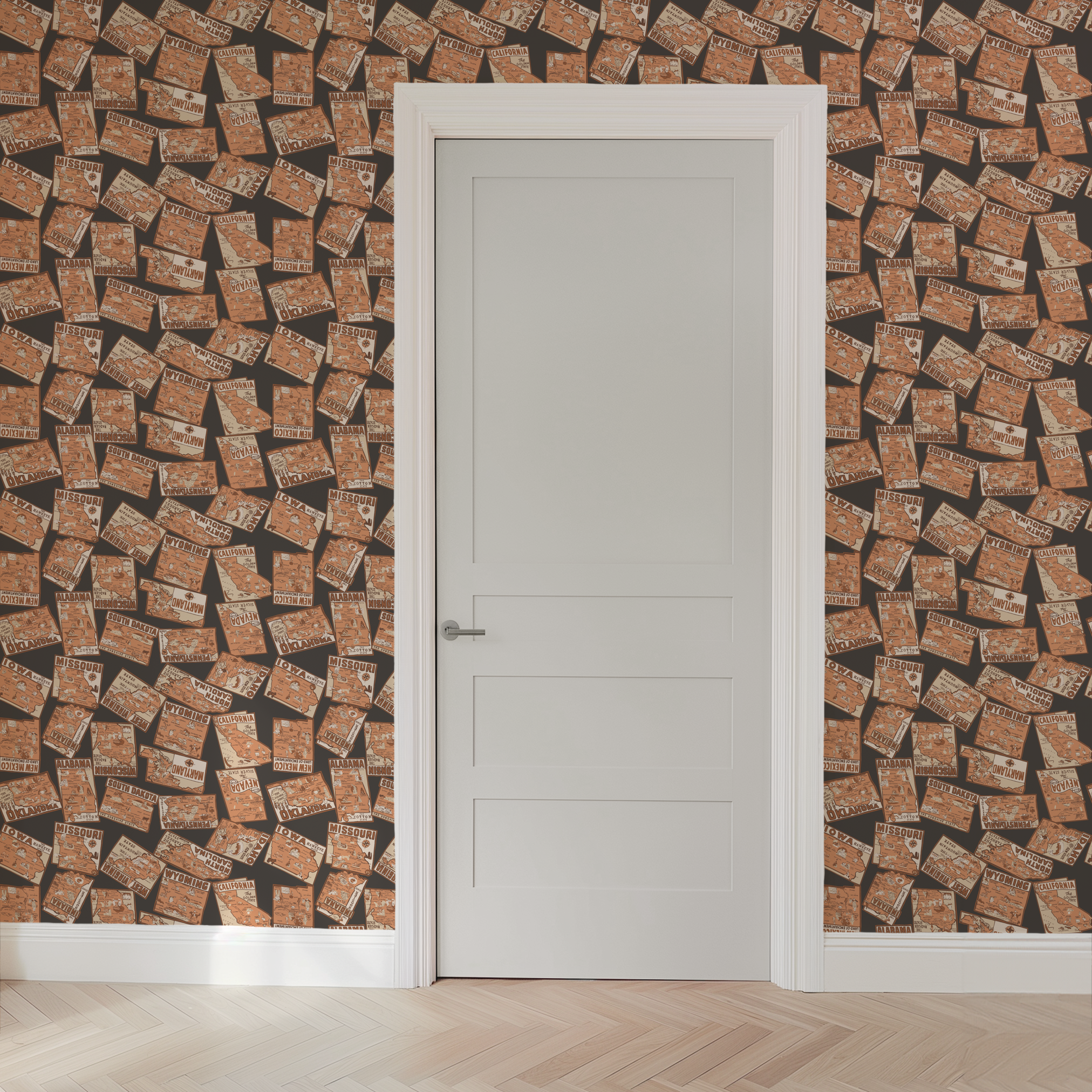  wallpaper door mockup