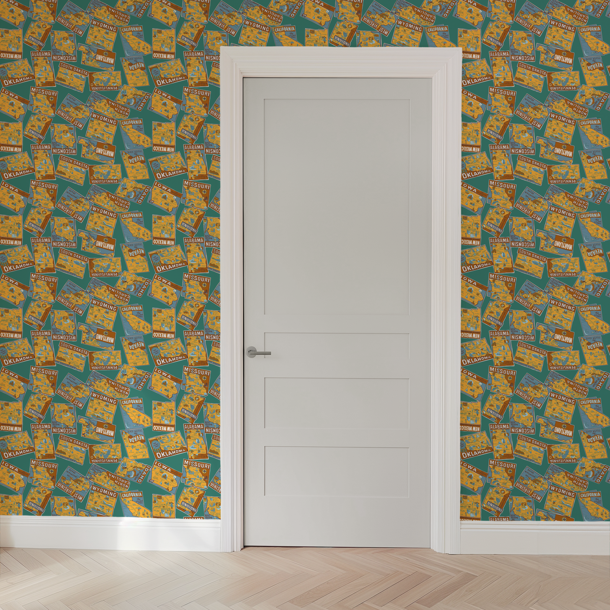  wallpaper door mockup