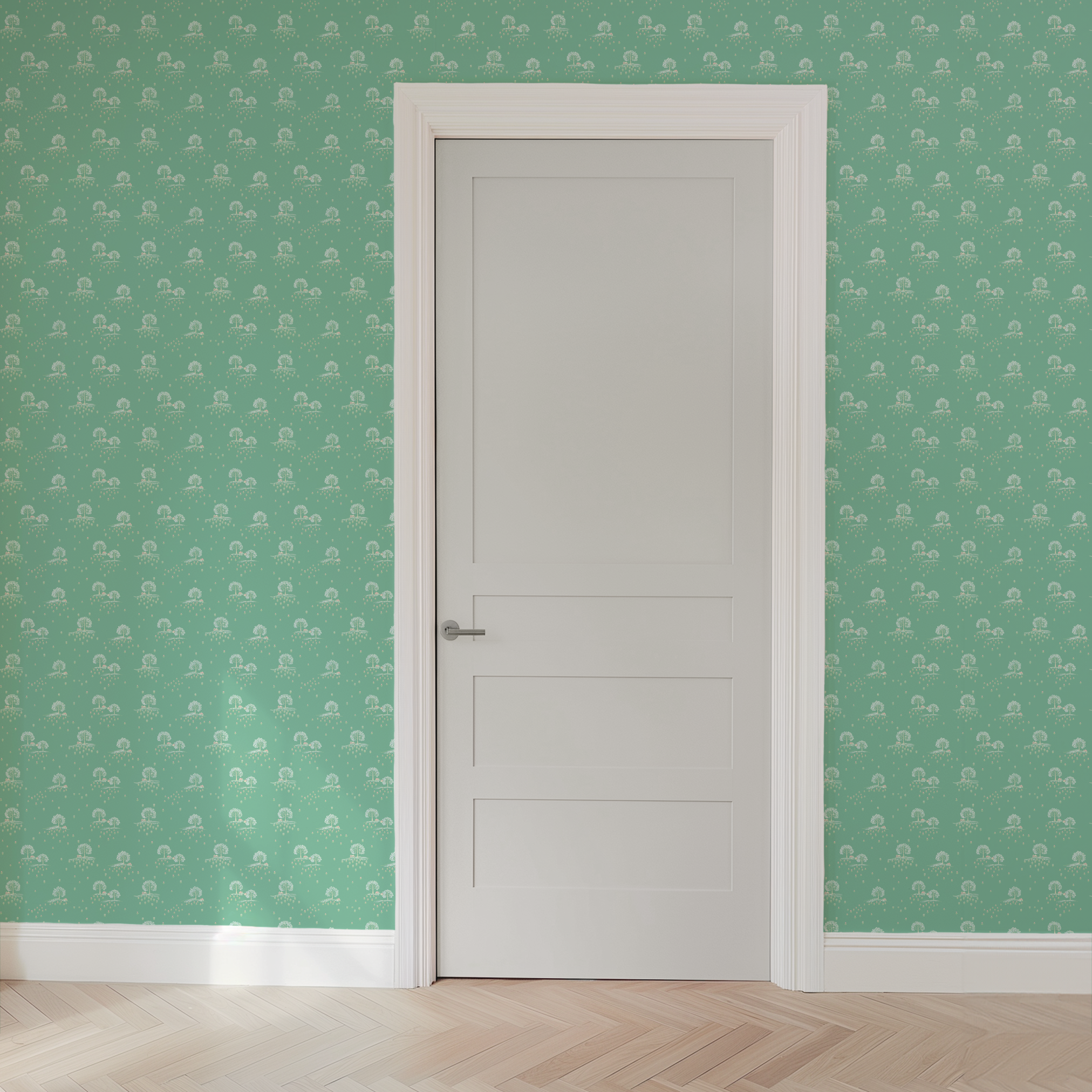 wallpaper door mockup