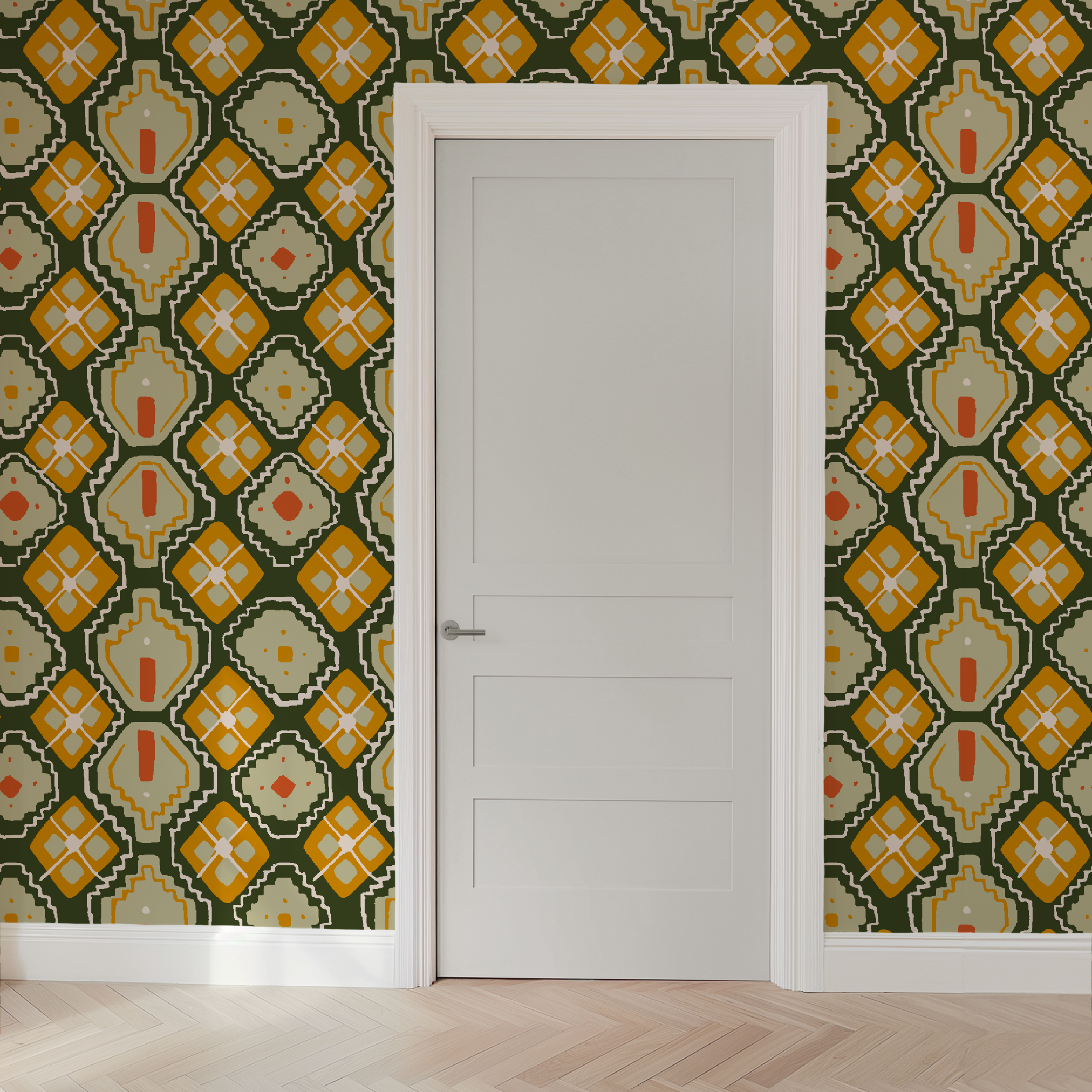  wallpaper door mockup