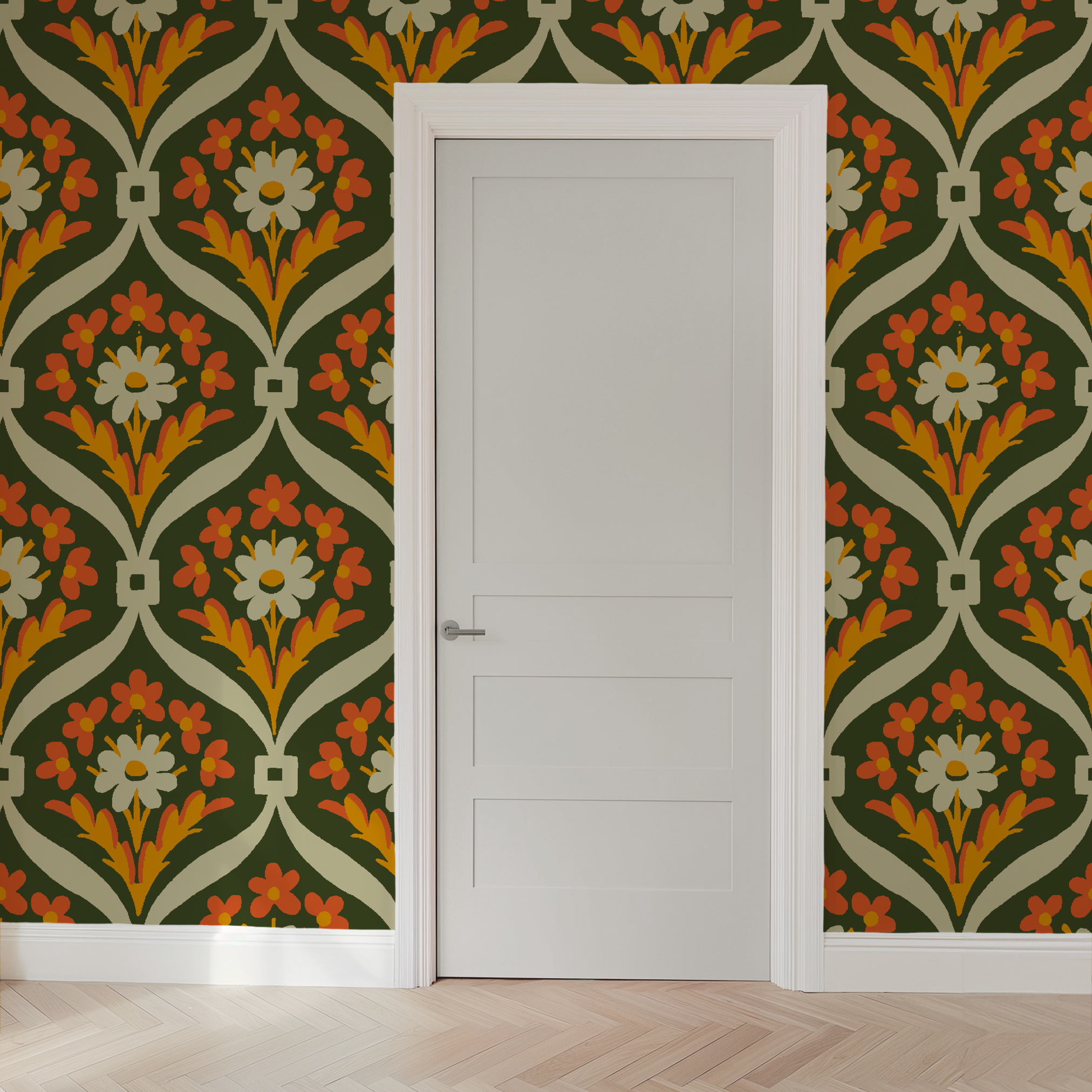  wallpaper door mockup