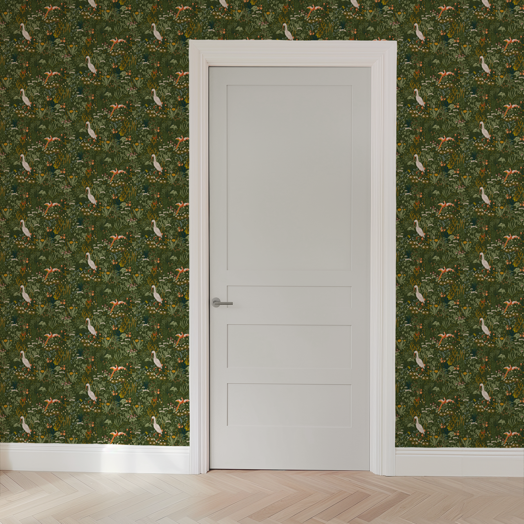  wallpaper door mockup