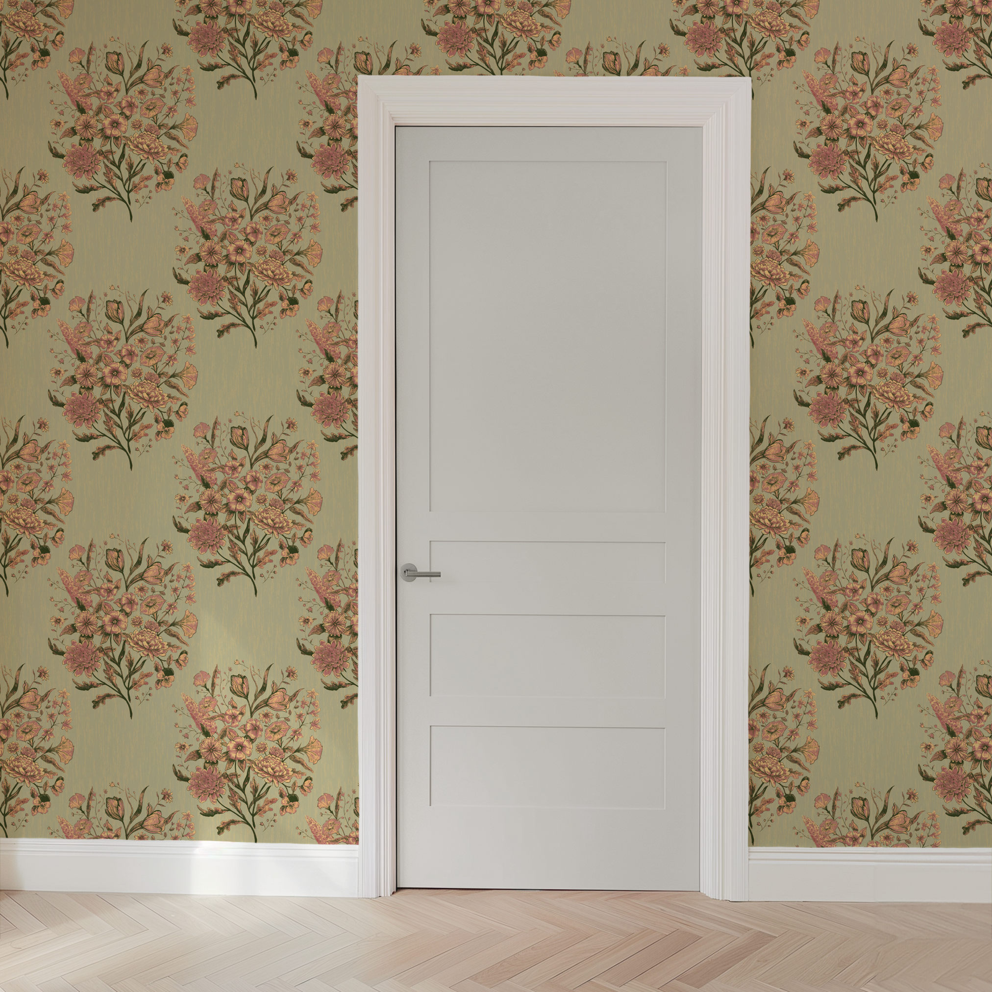  wallpaper door mockup
