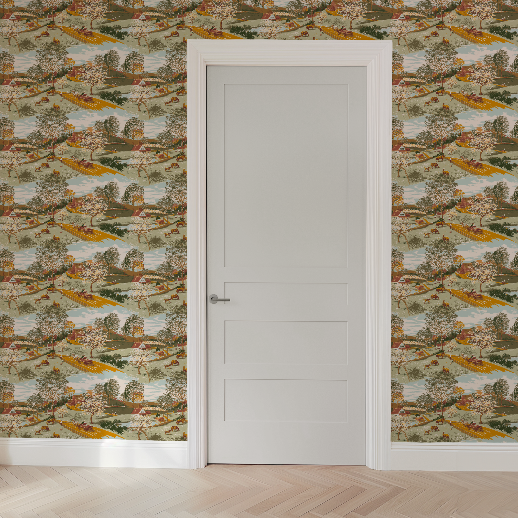  wallpaper door mockup
