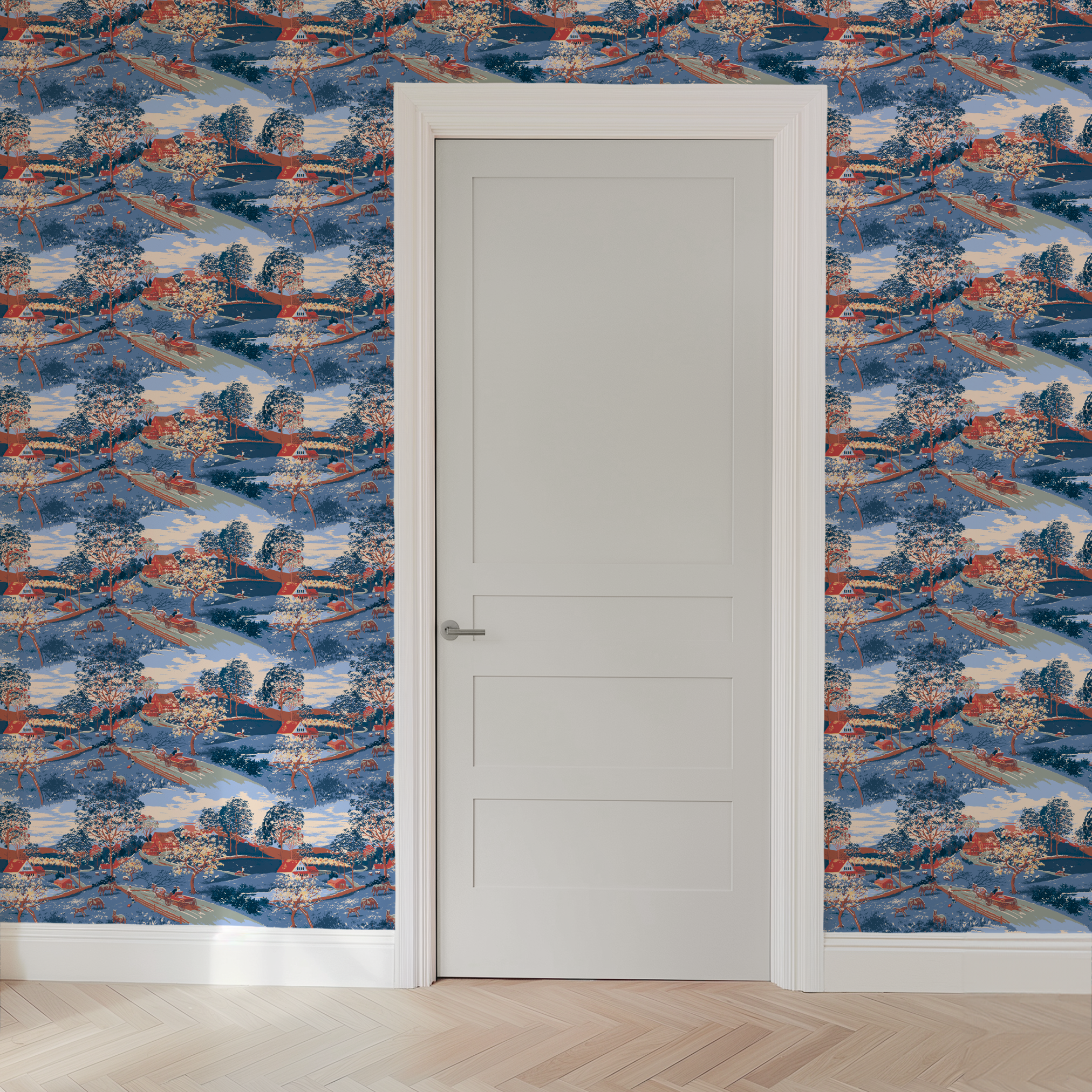  wallpaper door mockup