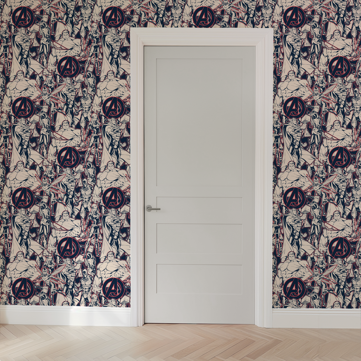  wallpaper door mockup