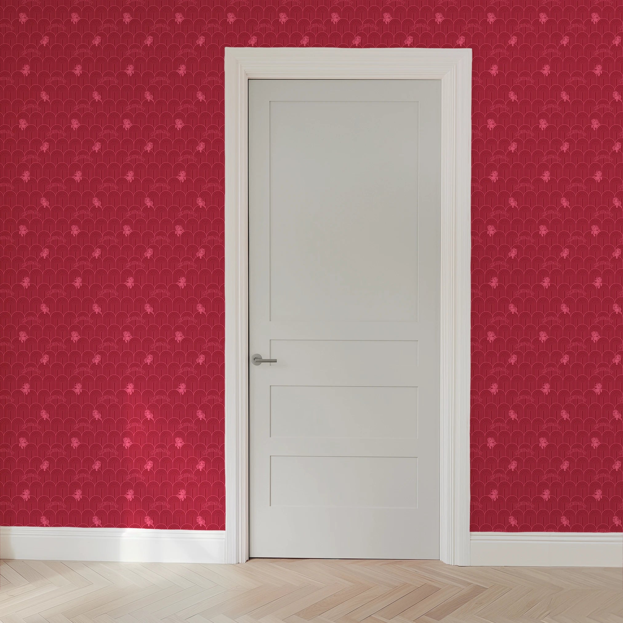 Hasbro My Little Pony Solid Arches on Pink Wallpaper
