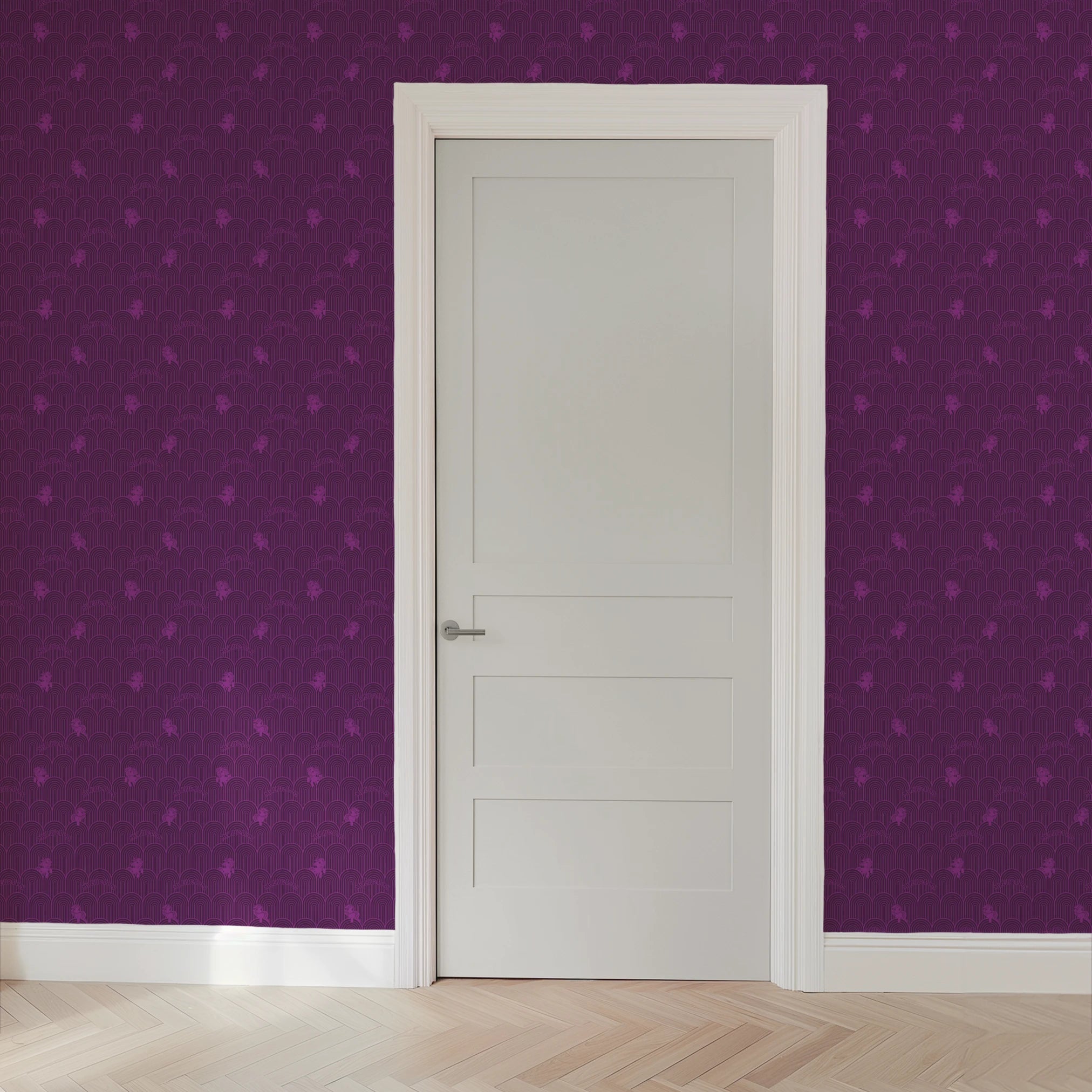 Hasbro My Little Pony Solid Arches on Purple Wallpaper